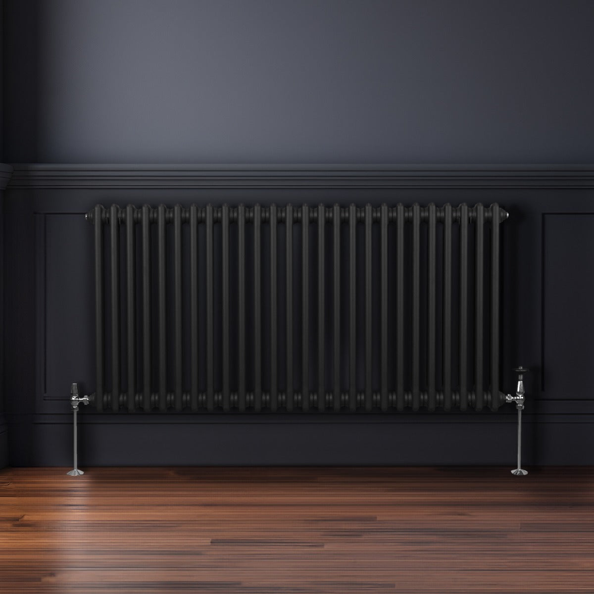 Q-Rax Radiatori Tradizionali 2 Colonne 600x1192mm Nero