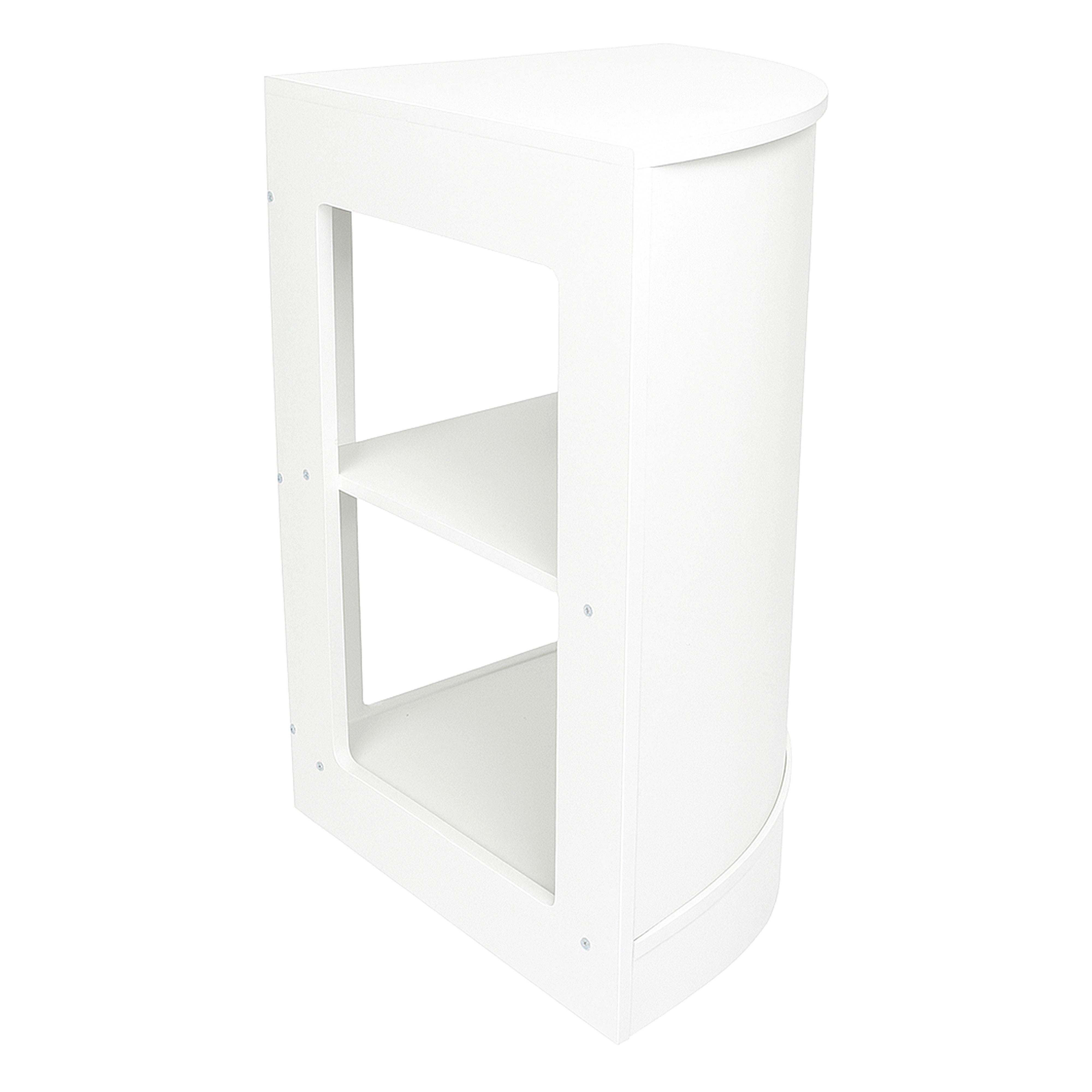 Q-Rax CM60 Bancone Angolare Negozio Bianco 60x60x90 cm