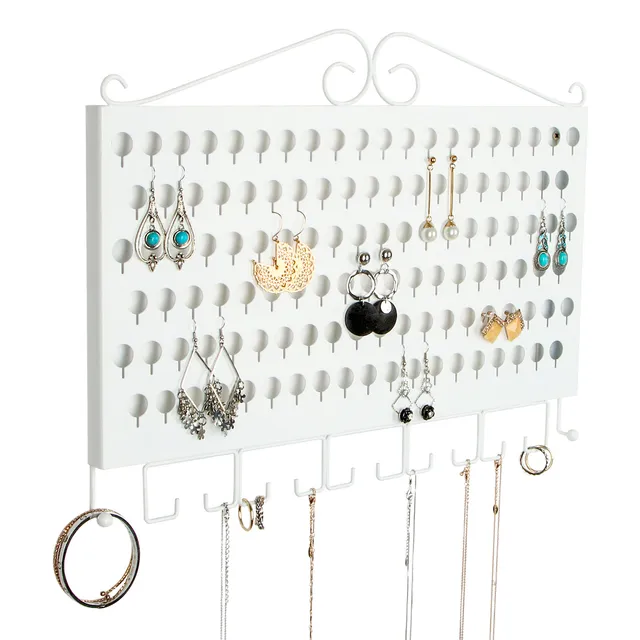 Jackcube Design Makeup Jewelry portagioie parete bianco 117 fori