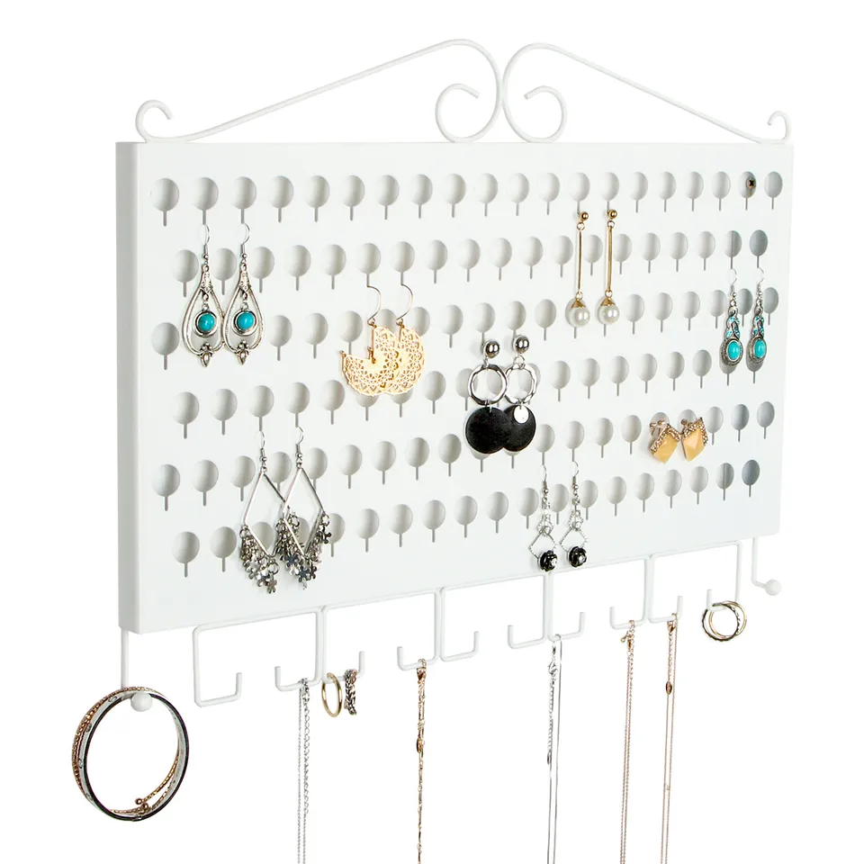Jackcube Design Makeup Jewelry portagioie parete bianco 117 fori