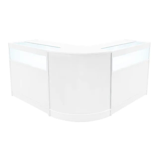 Q-Rax Iris set banconi LED B900x2+CM60 bianco vetro