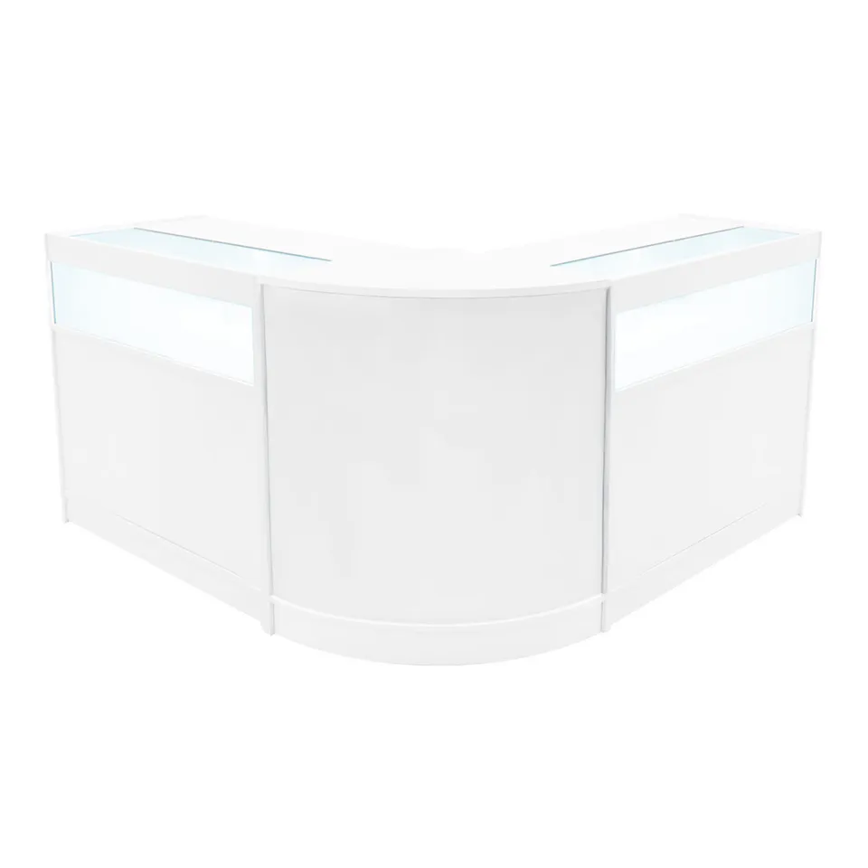 Q-Rax Iris set banconi LED B900x2+CM60 bianco vetro