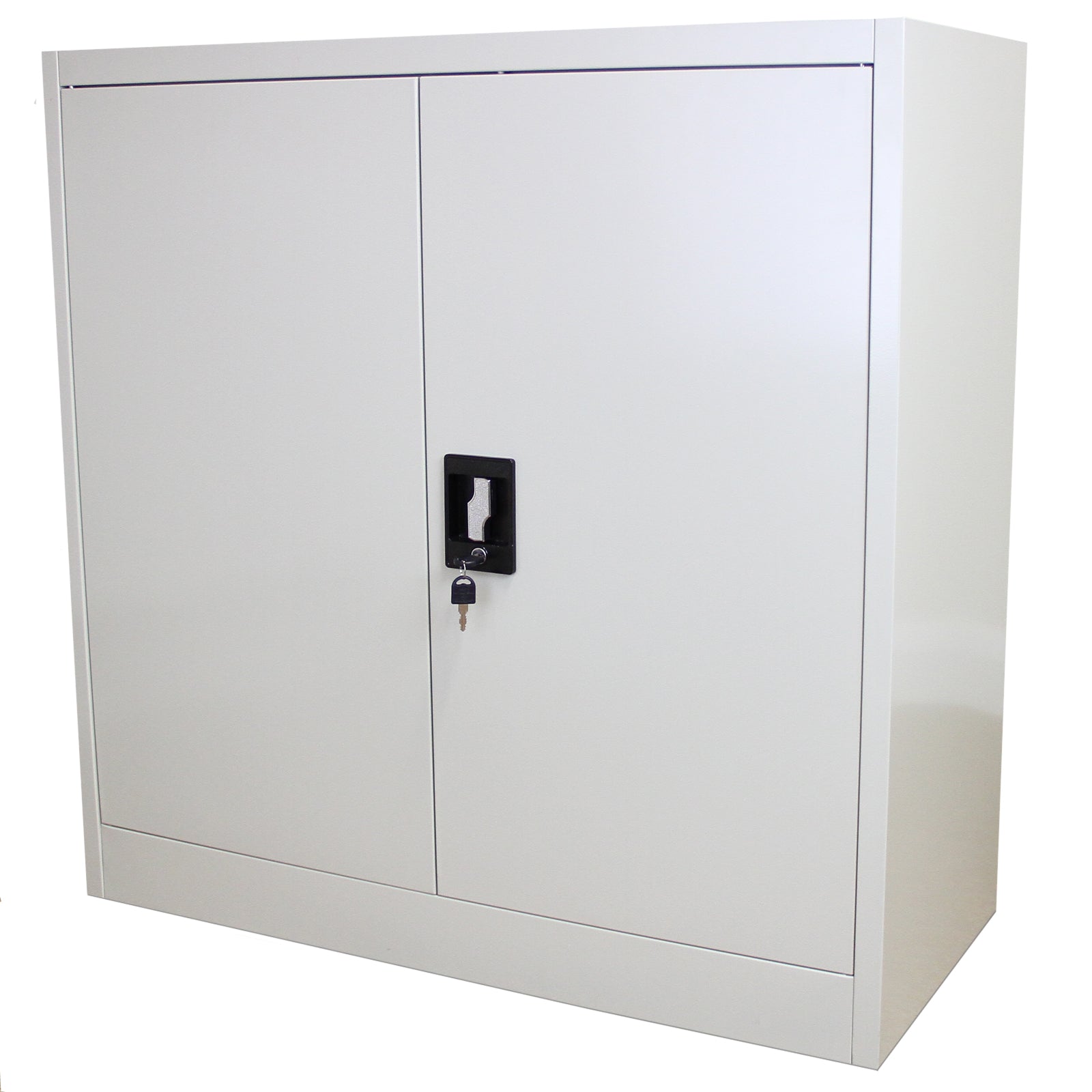 Q-Rax Armadietto Acciaio Grigio 90x90x40 cm Mobile 2 Ante