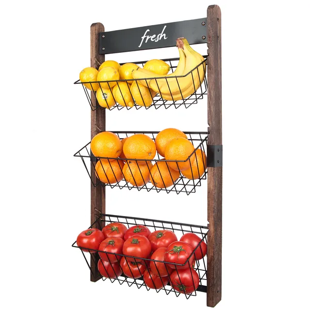 Jackcube Design Kitchen 3 Tier portafrutta parete 3 cestelli