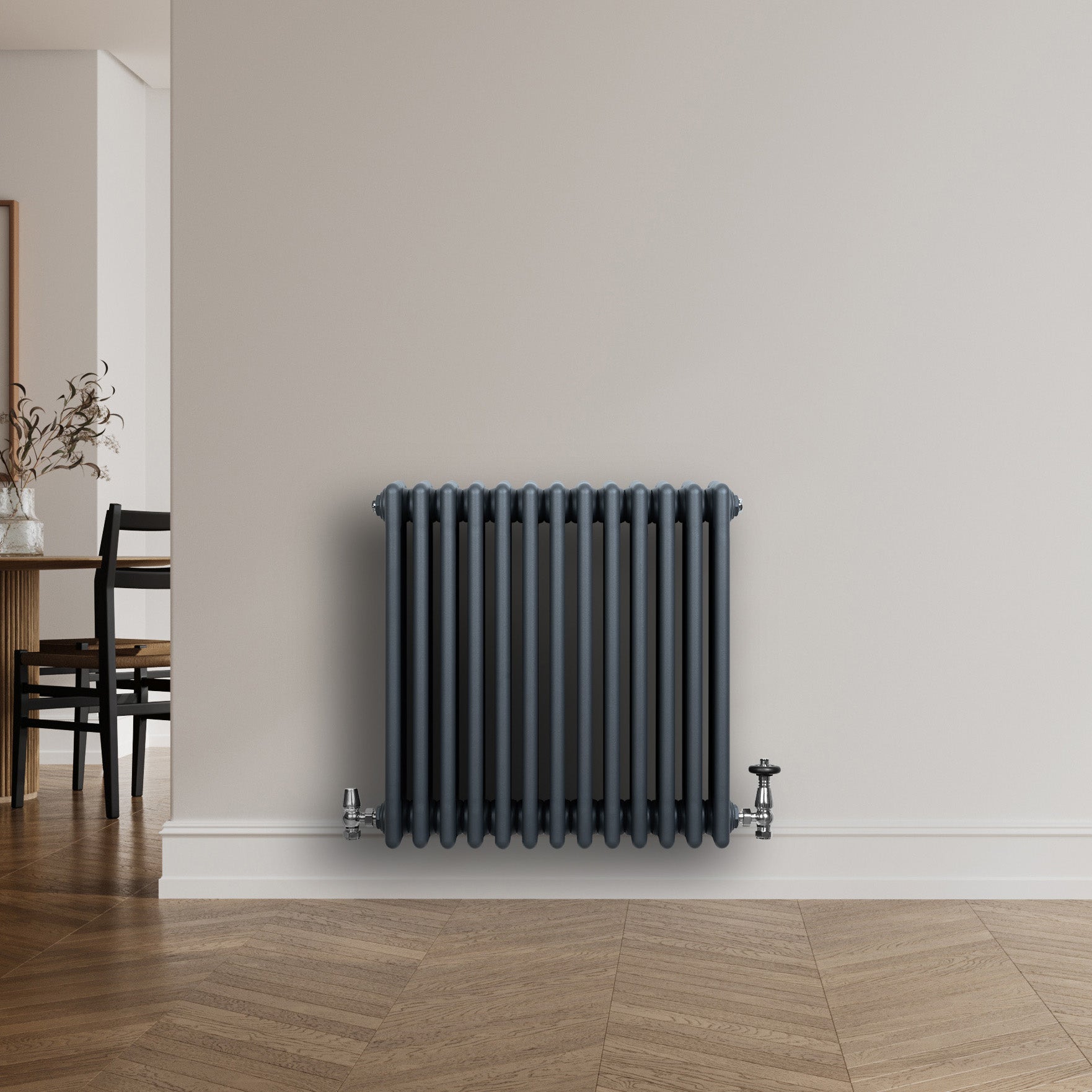 Q-Rax Radiatore Tradizionale 4 Colonne 600x605 mm Antracite