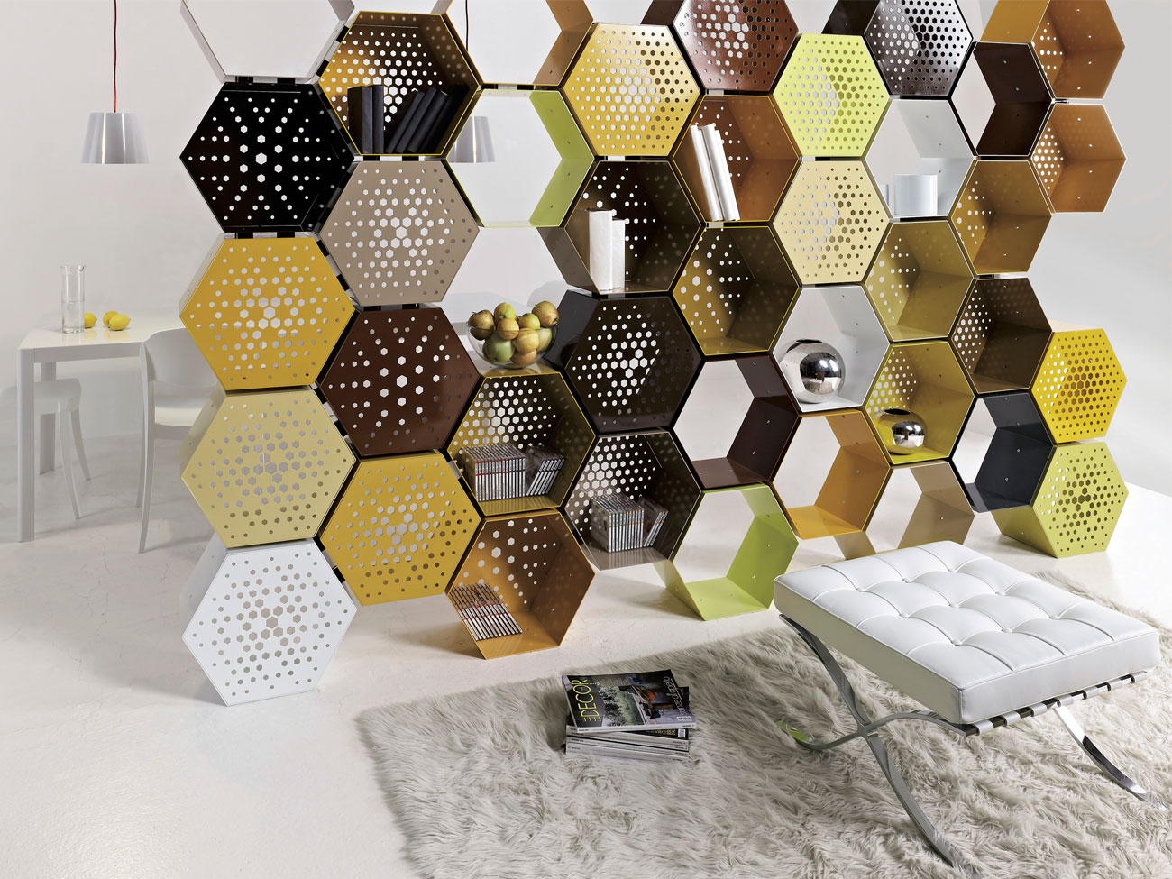 Officinanove Honey Way libreria componibile acciaio 46x25 cm