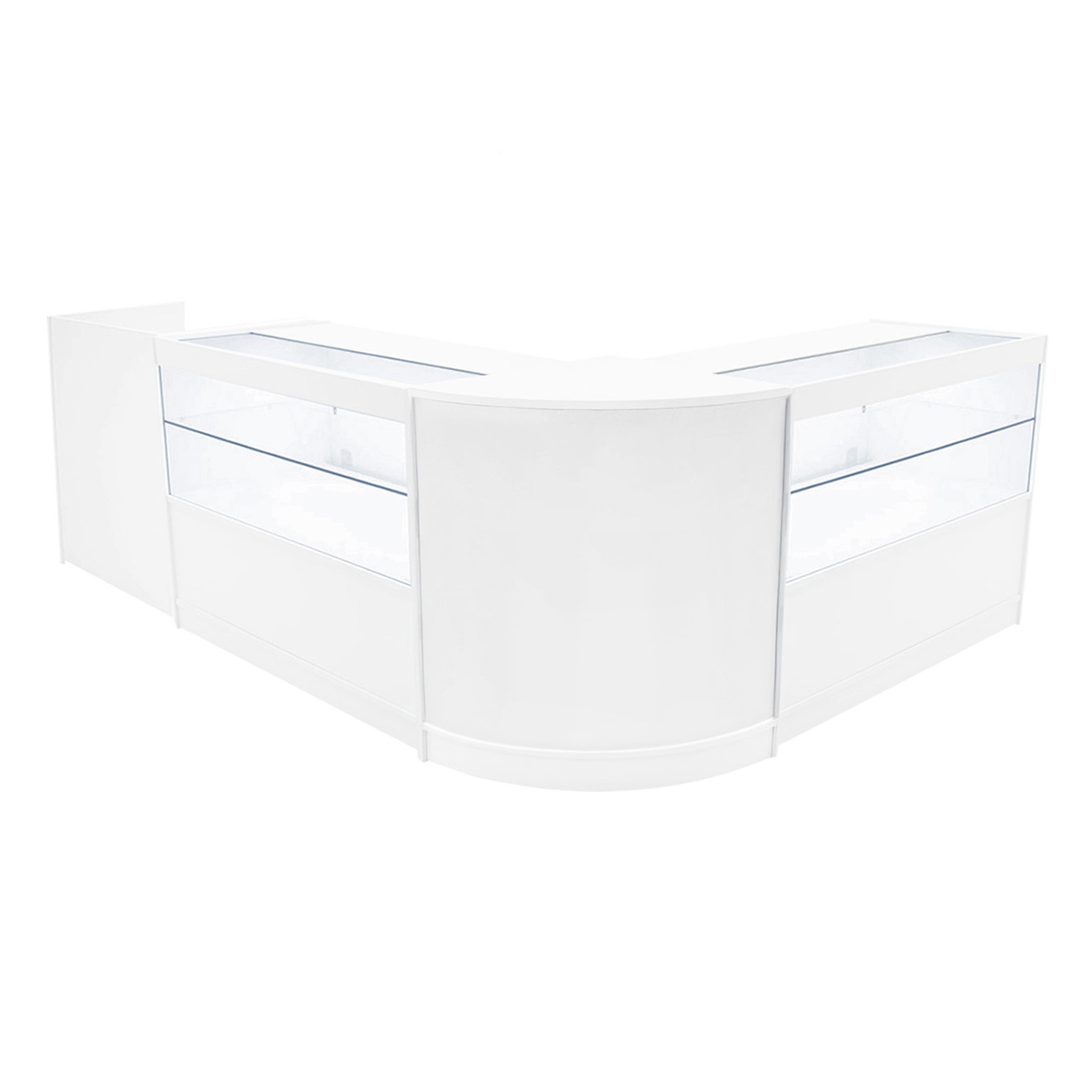 Q-Rax Banconi Negozio Set Phoenix LED Bianco CM60 TB60 C1200