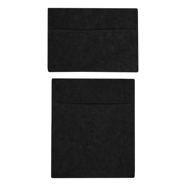 Q-Rax Tasche Portaoggetti Nero set 2 pezzi polipropilene auto
