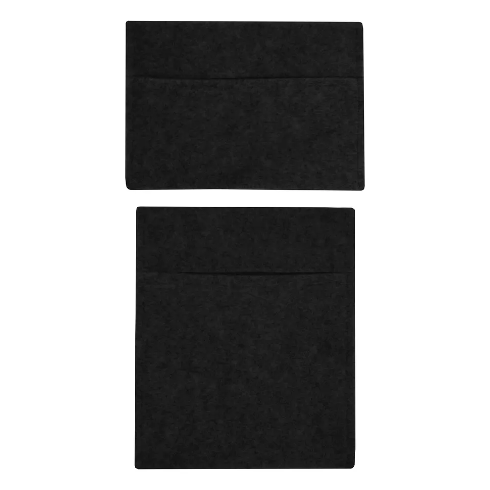 Q-Rax Tasche Portaoggetti Nero set 2 pezzi polipropilene auto