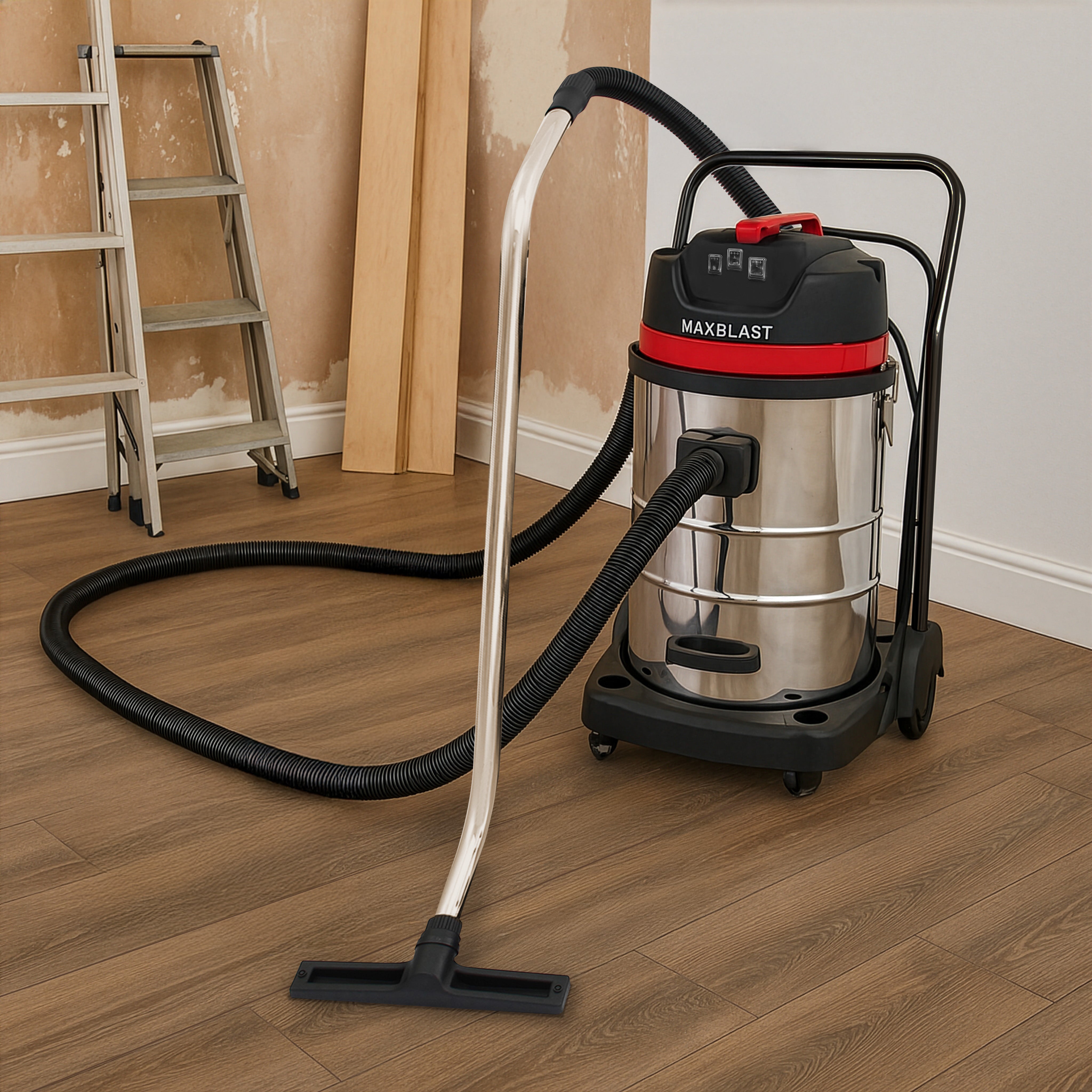 Q-Rax Commercio Artigianato Aspirapolvere 80L secco umido 3000W