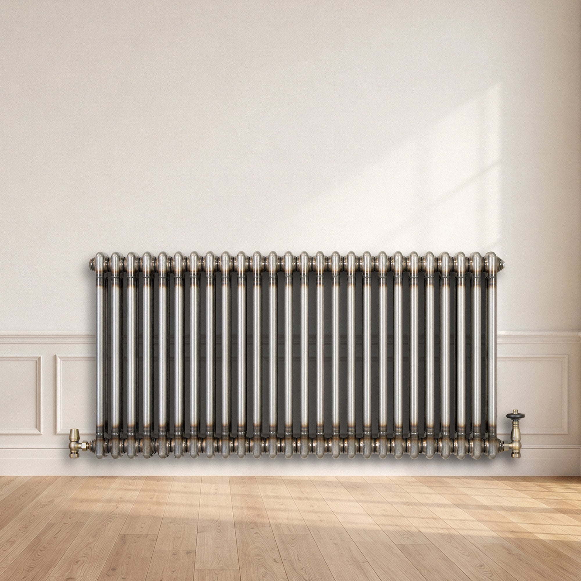 Q-Rax Radiatore Tradizionale 2 Colonne 600x1190 Metallo Grezzo