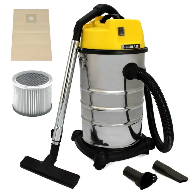 Q-Rax Maxblast Aspirapolvere 30L secco umido 1400W