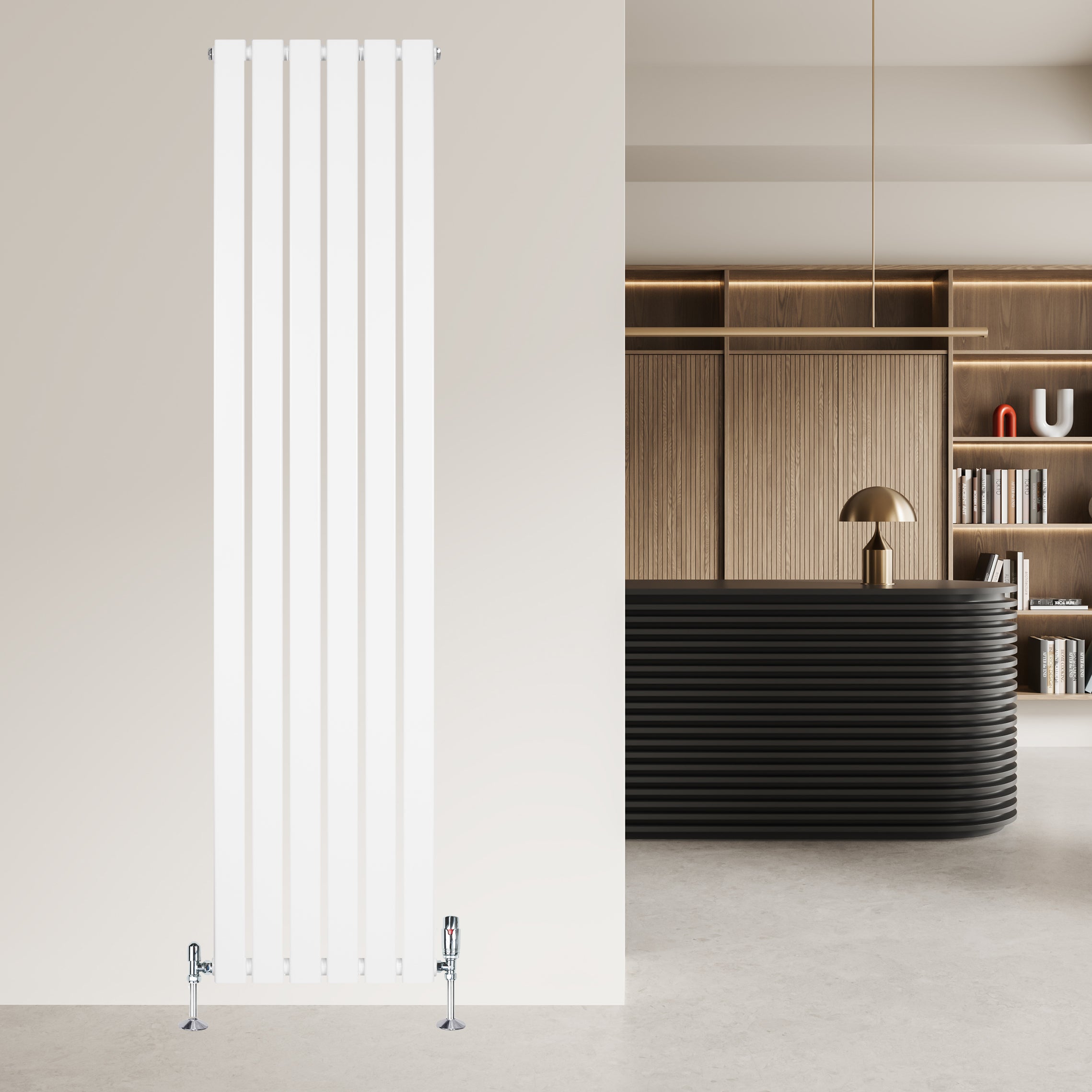 Q-Rax Radiatore Piatto Monocolonna 1800x420 Termosifone Bianco