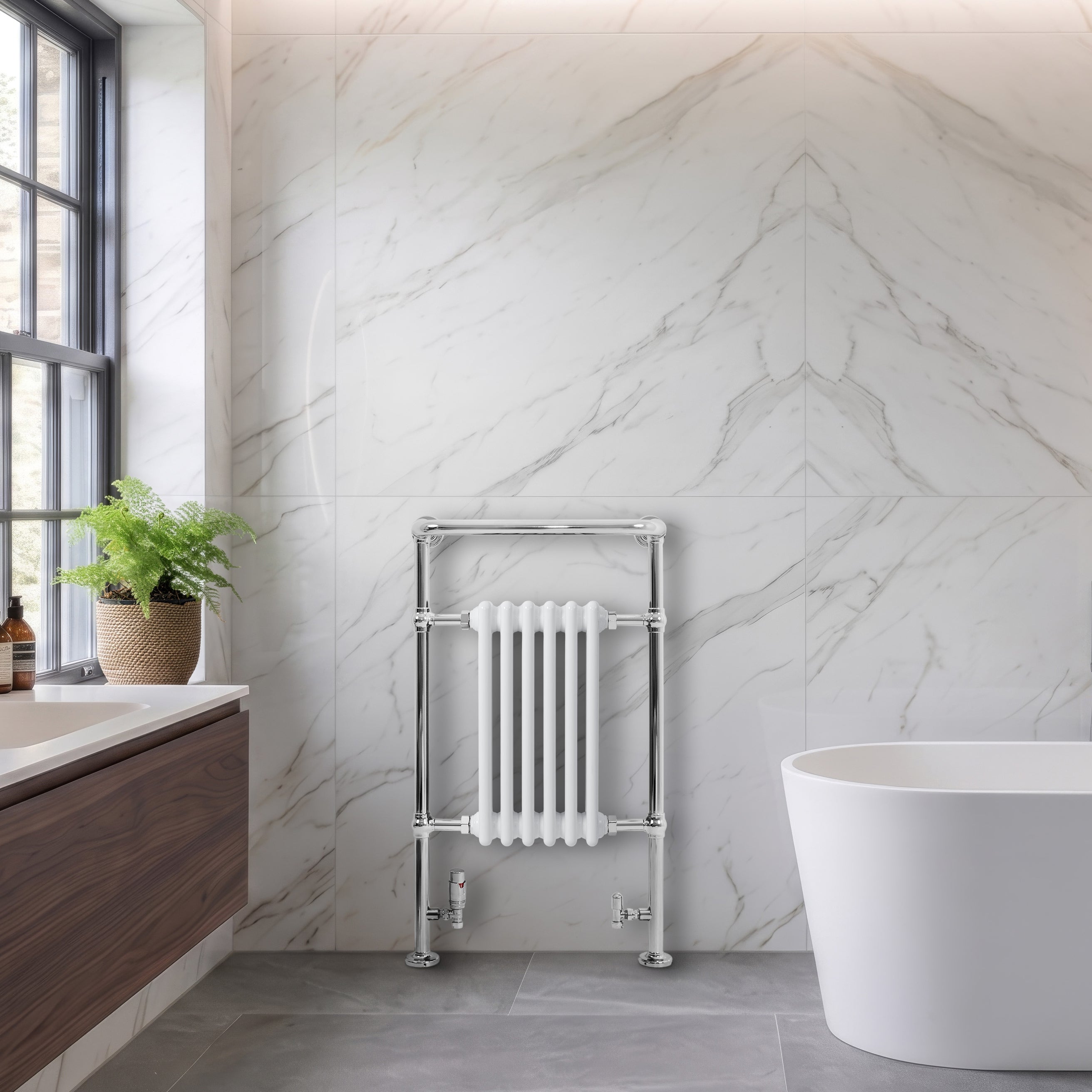 Q-Rax Radiatori Asciugamani scaldasalviette 950x570 bianco