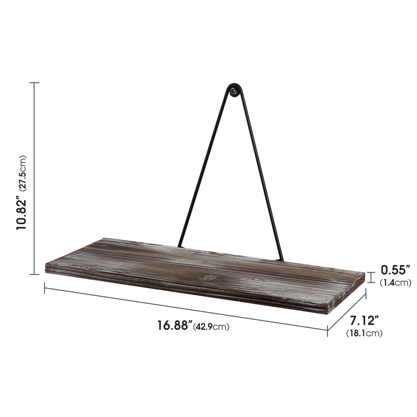 Jackcube Design Living Room Set 2 Mensole Legno Rustico