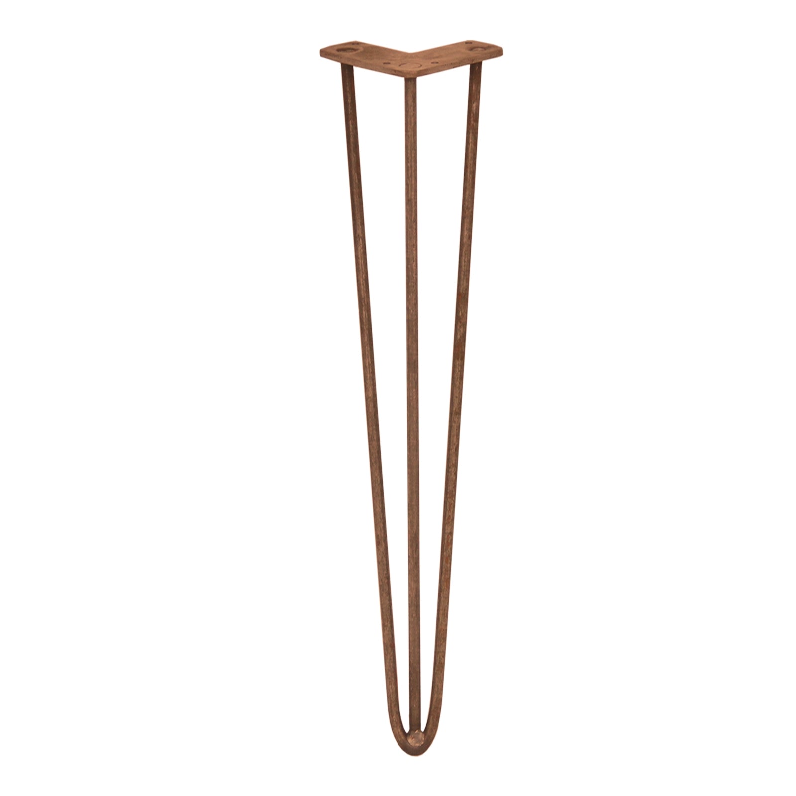 Q-Rax Gambe Per Tavoli Forcina 71cm Rame Anticato 4pz