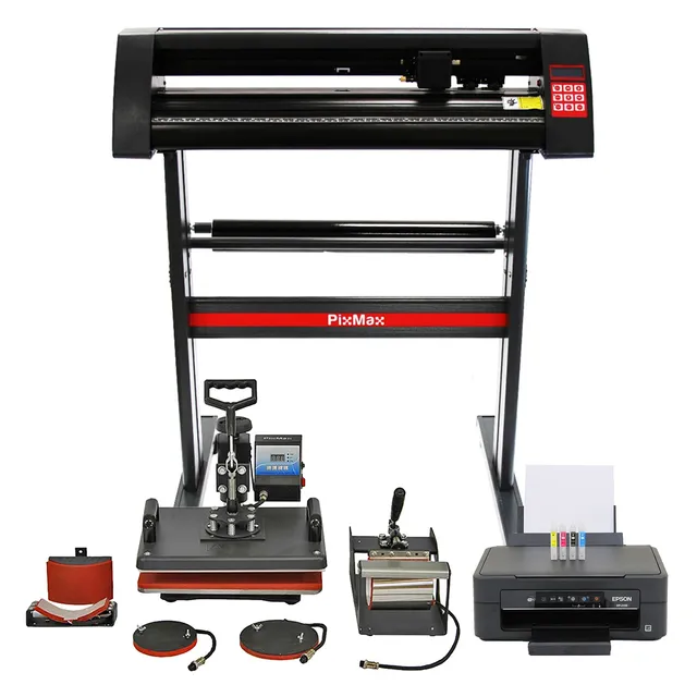 Q-Rax Pressa Termica 5 in 1 + Plotter Vinile 720 mm Sublimazione