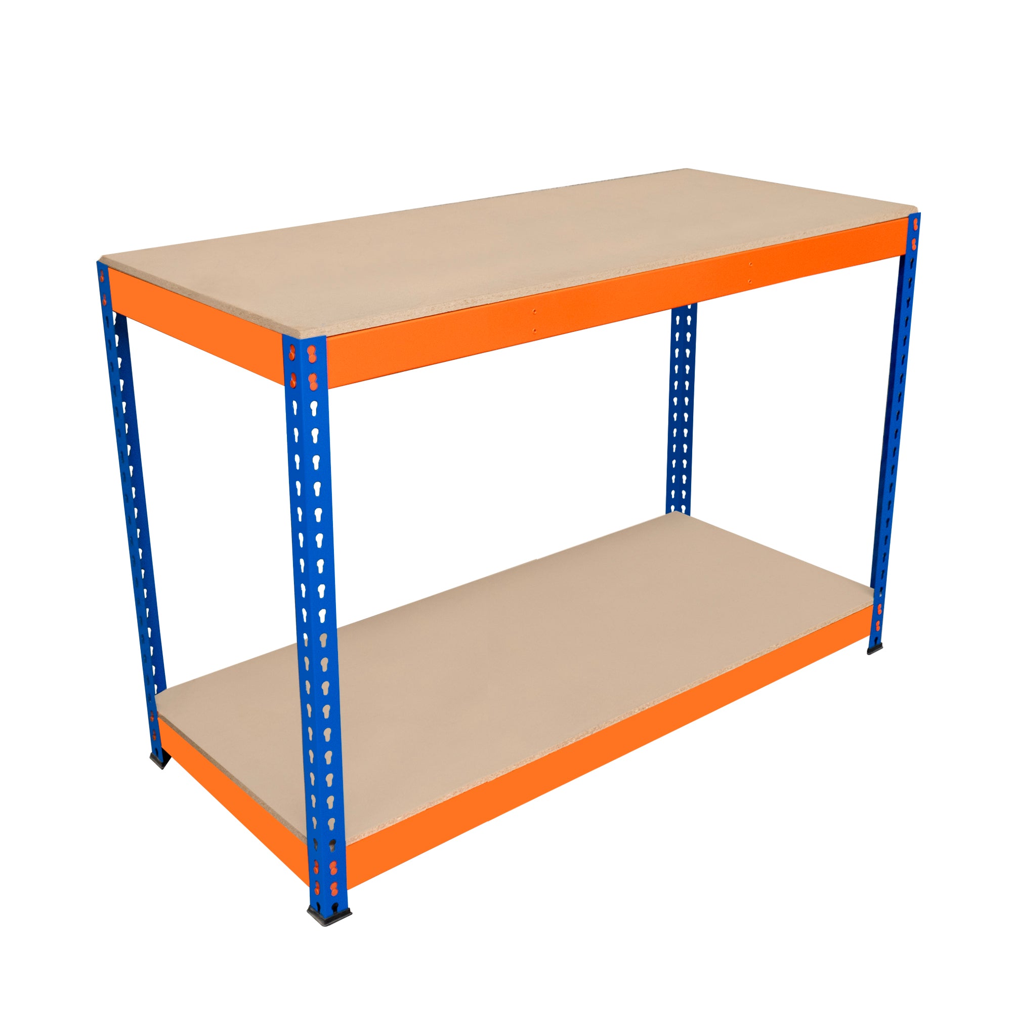 Q-Rax Scaffali da Garage Banco Lavoro S-Rax 120x60x90 2 Ripiani 600 Kg
