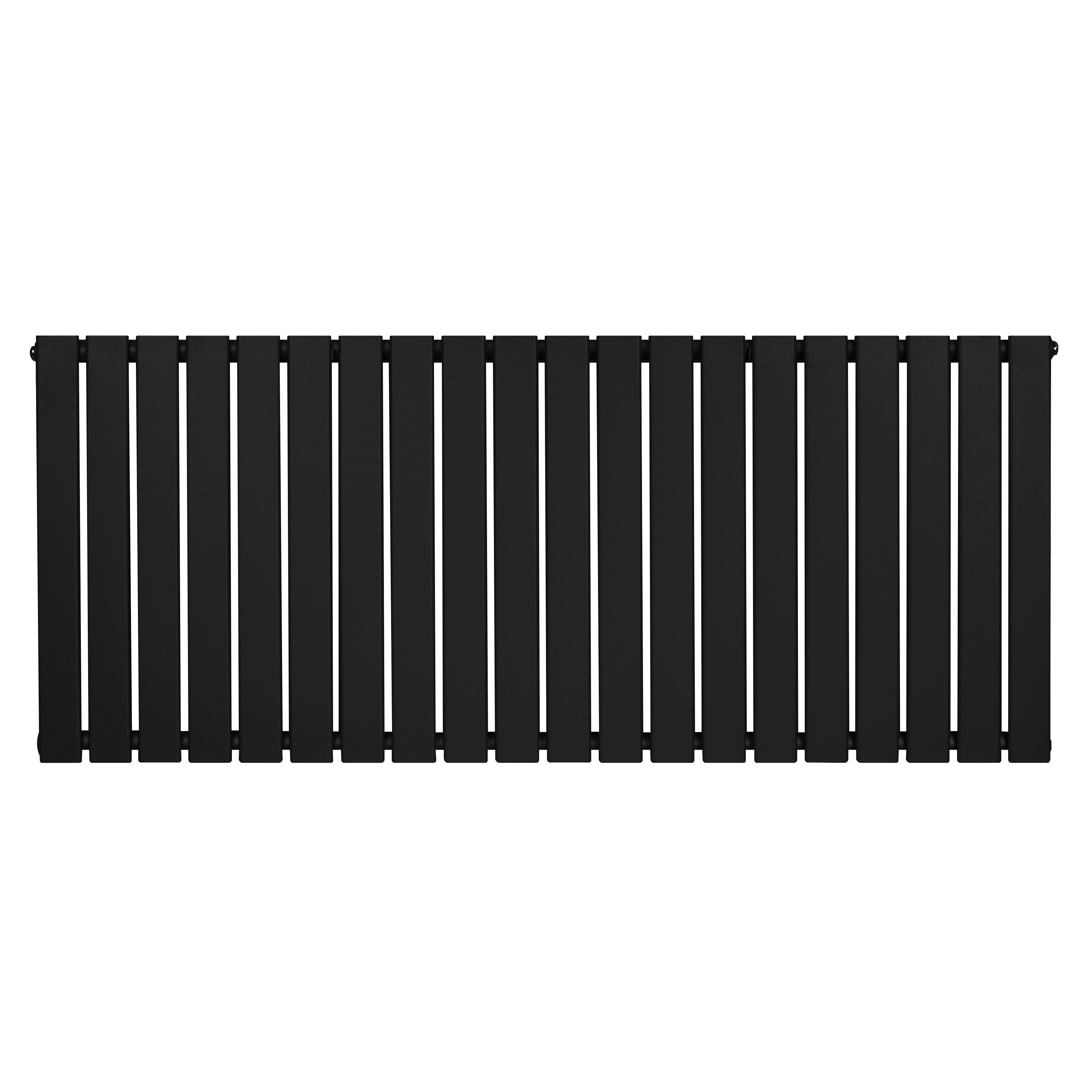 Q-Rax Radiatore Piatto 600x1400mm Nero Termosifone 4335 BTU