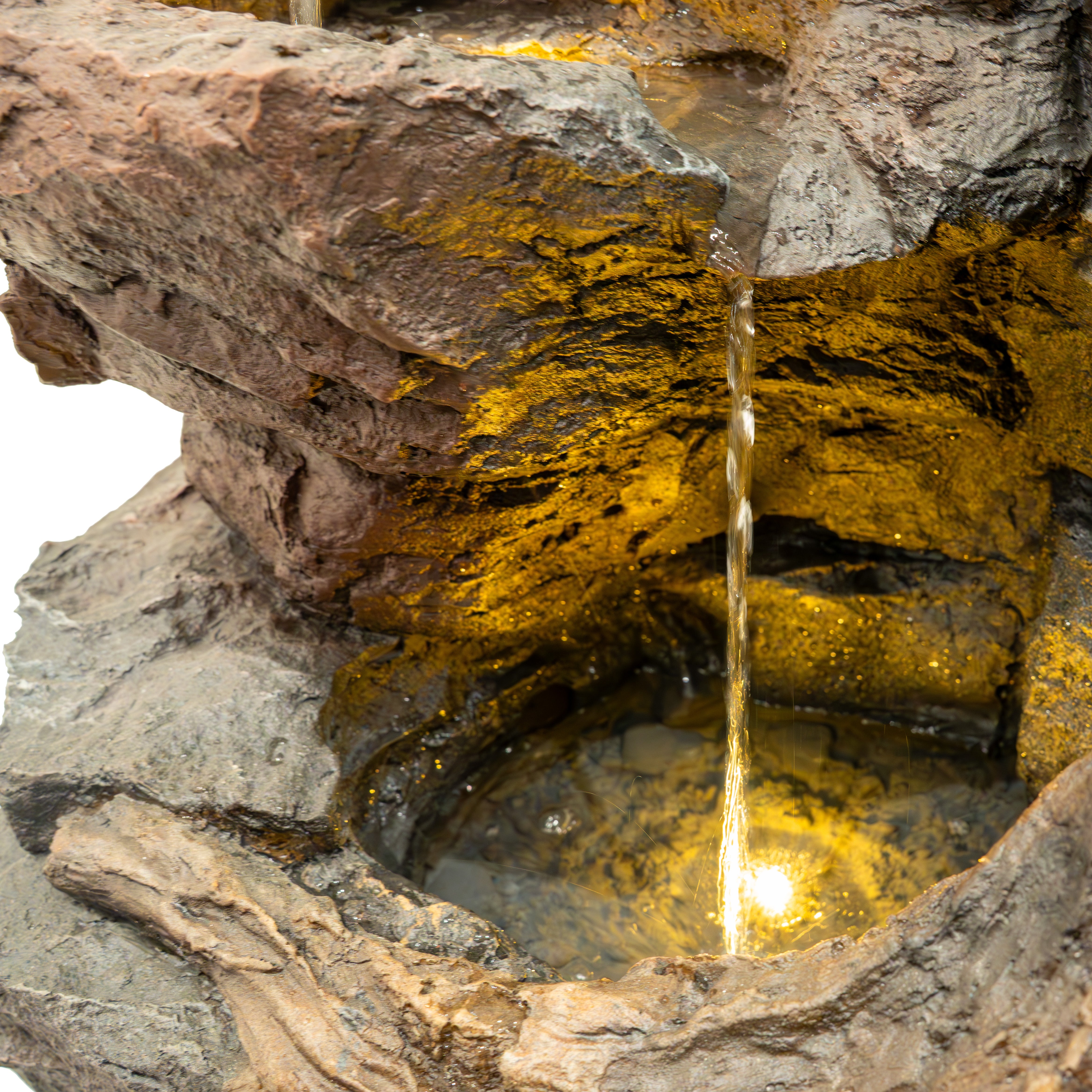 Q-Rax Willow Springs Fontana Elettrica Cascata Pietra