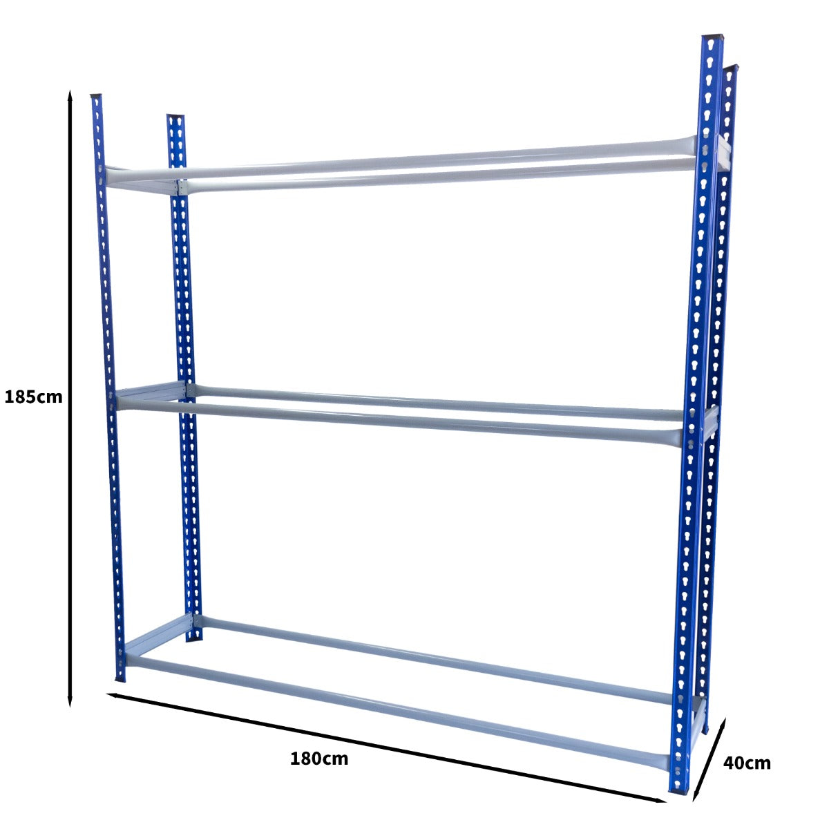 Q-Rax Scaffale Porta Pneumatici Acciaio 120 kg Set 2 Pezzi