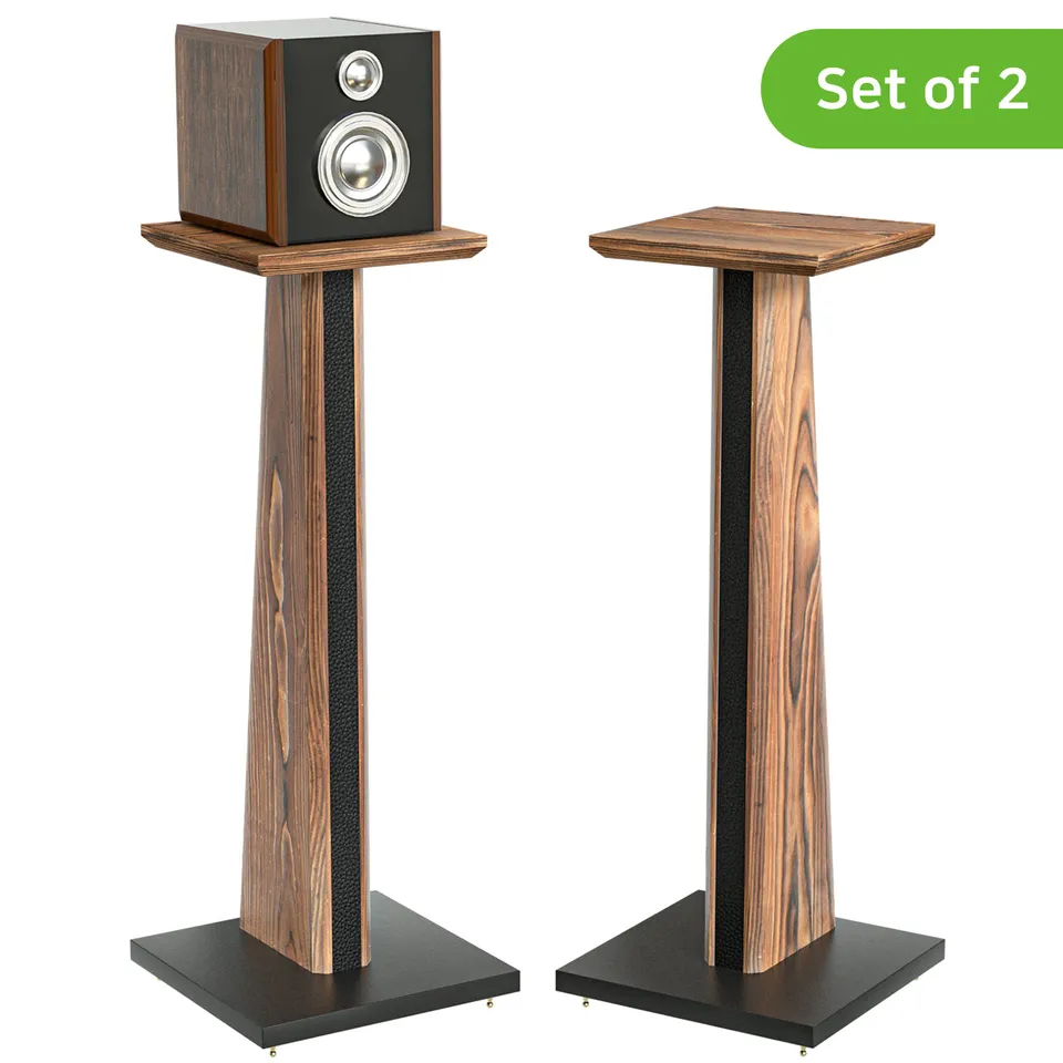 Jackcube Design Home Office Supporto Diffusori Legno Set 2 Pezzi