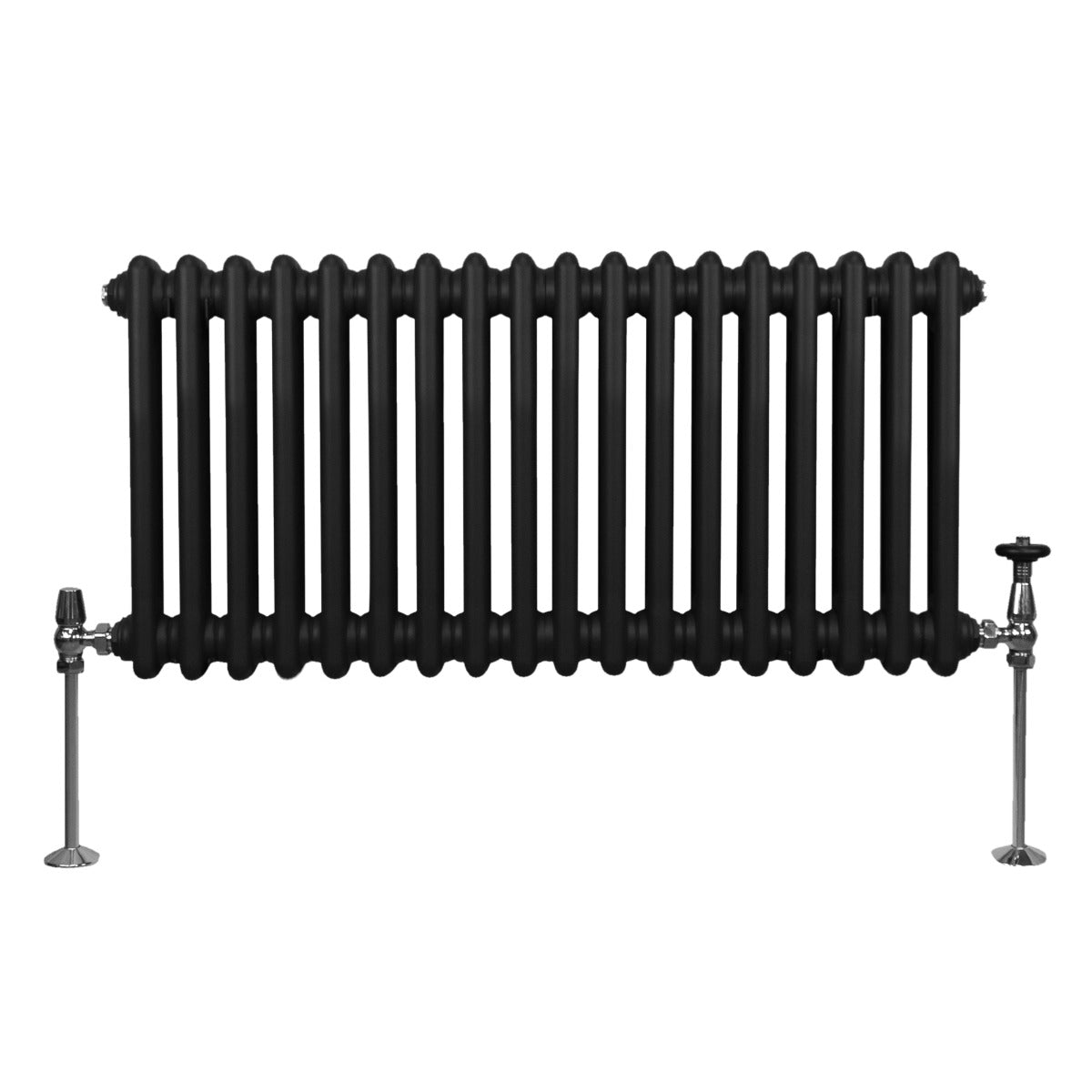 Q-Rax Radiatori Tradizionali 2 Colonne Termosifone Nero 300x832