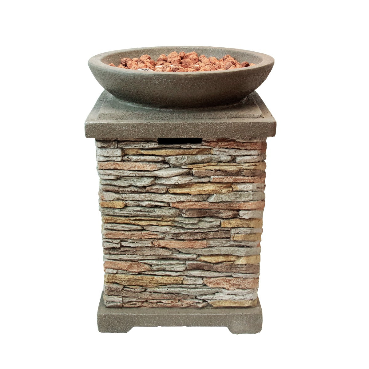 Q-Rax Braciere Gas Pietra 46 cm 12 kW con Rocce