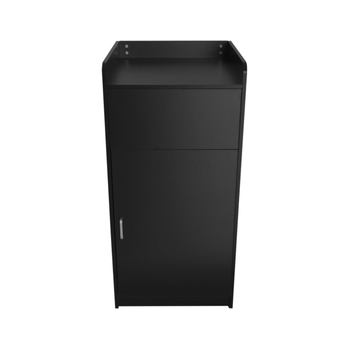 Q-Rax Contenitore Pattumiera Svuota Vassoi Legno Nero 100L
