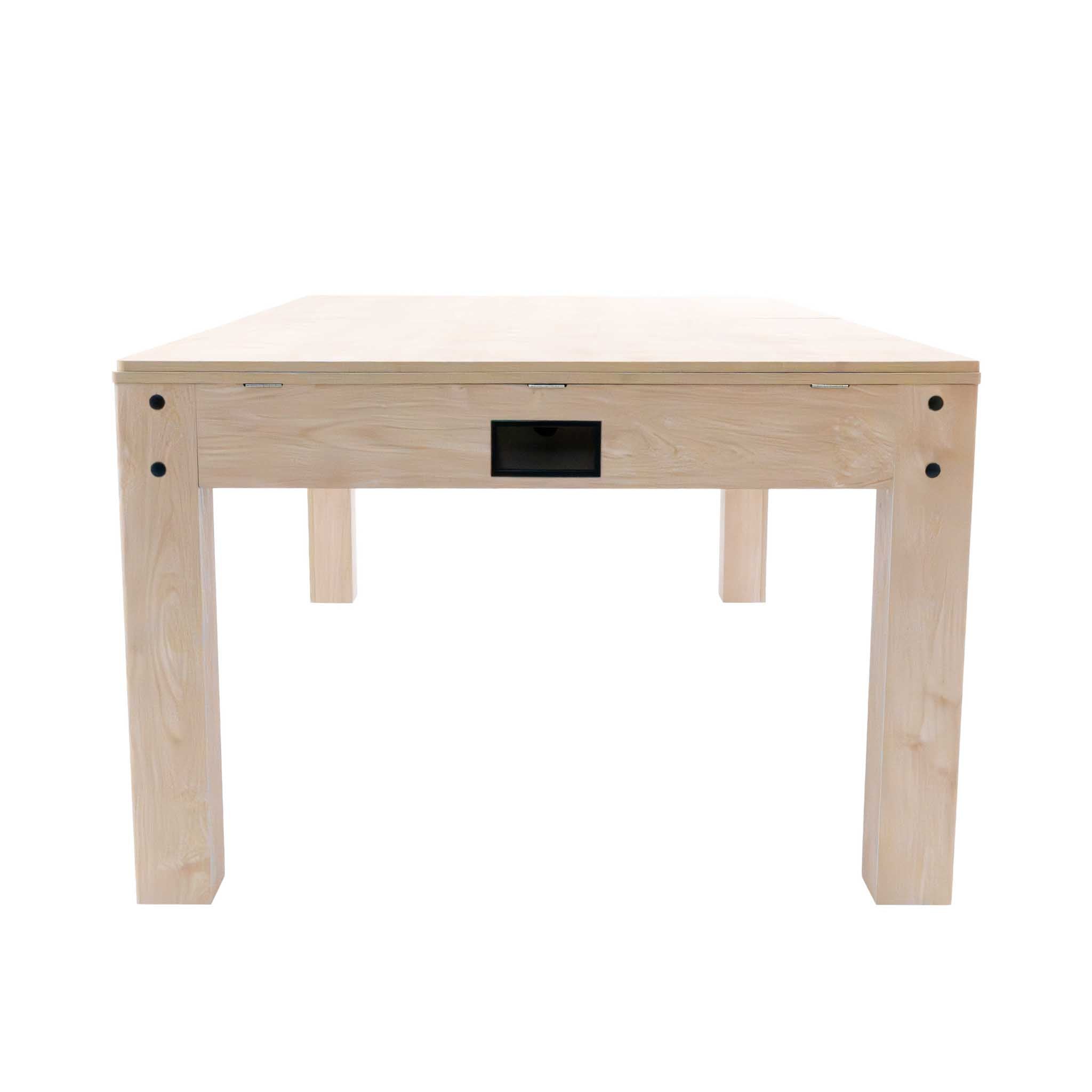 Q-Rax Tavolo Multigioco 7-in-1 213cm Legno Beige Biliardo