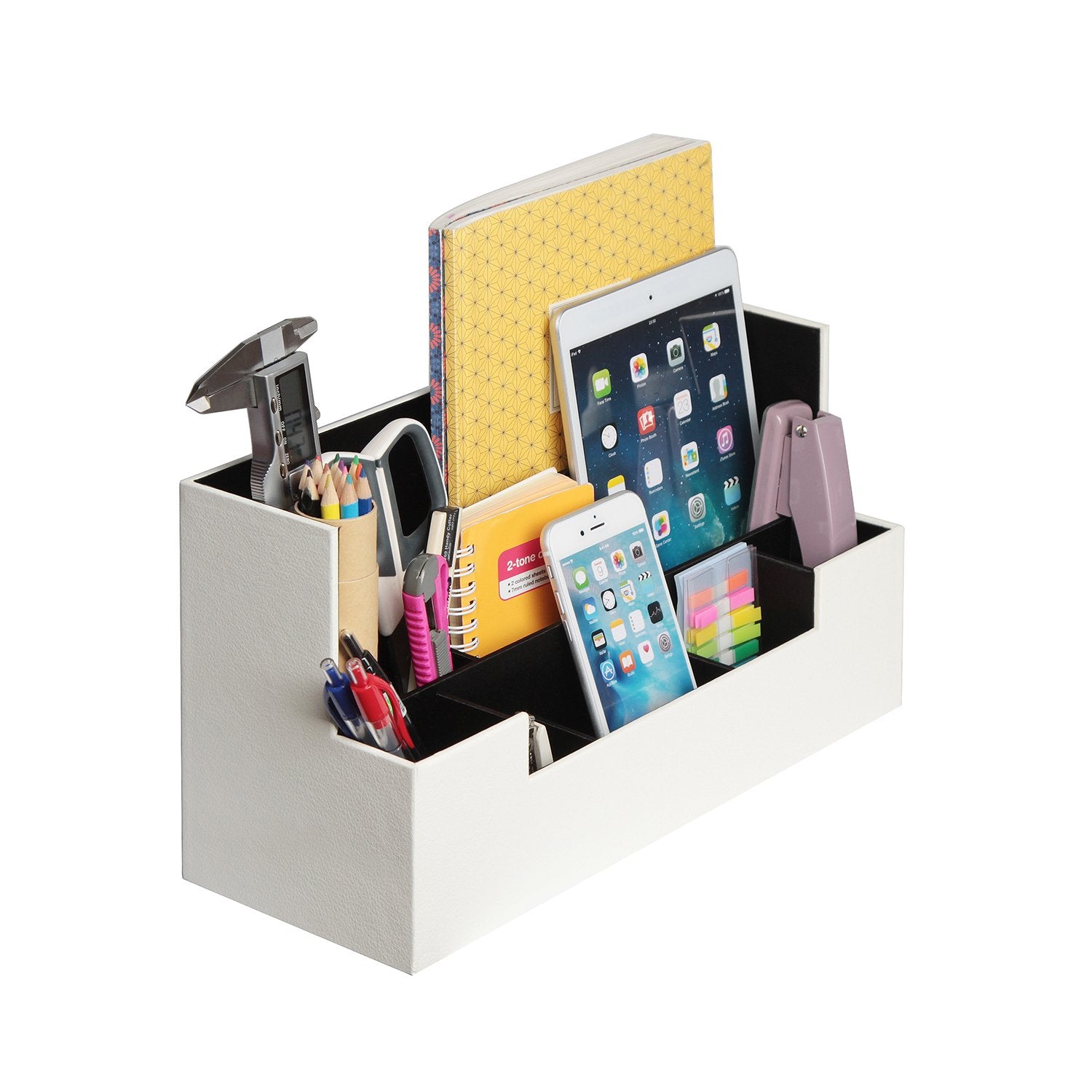 Jackcube Design Home Office organizer scrivania bianco 9 scomparti