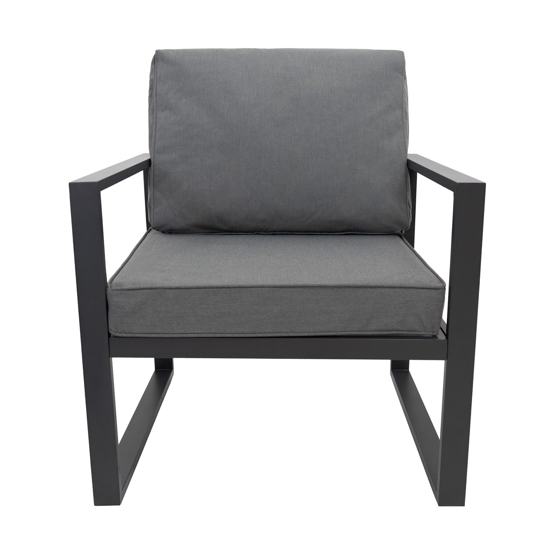 Q-Rax Set Mobili Giardino 7 Posti Alluminio con Fire Pit