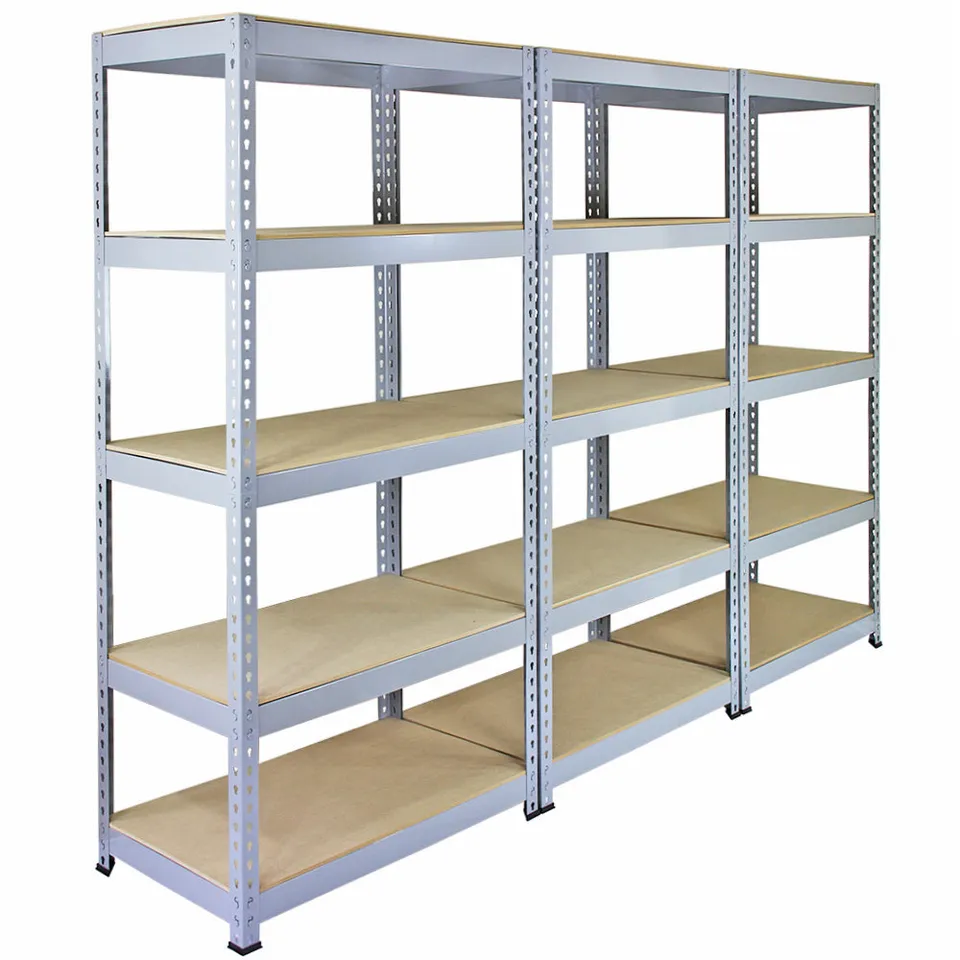 Scaffali Q-Rax 90x50 scaffale garage grigio 3 pezzi
