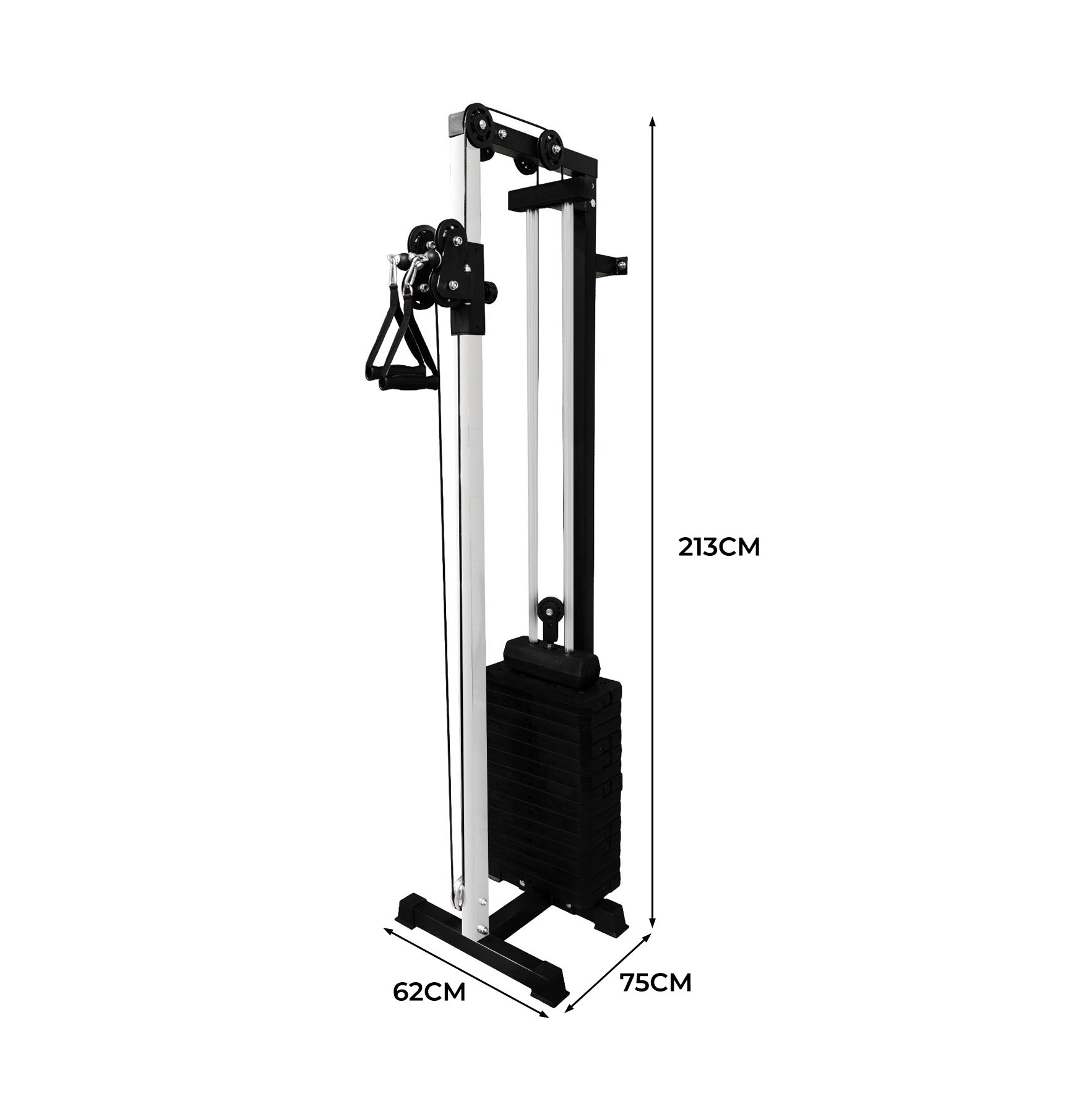Q-Rax Allenamento Fisico Stazione Cavi Parete 80kg Multifunzione