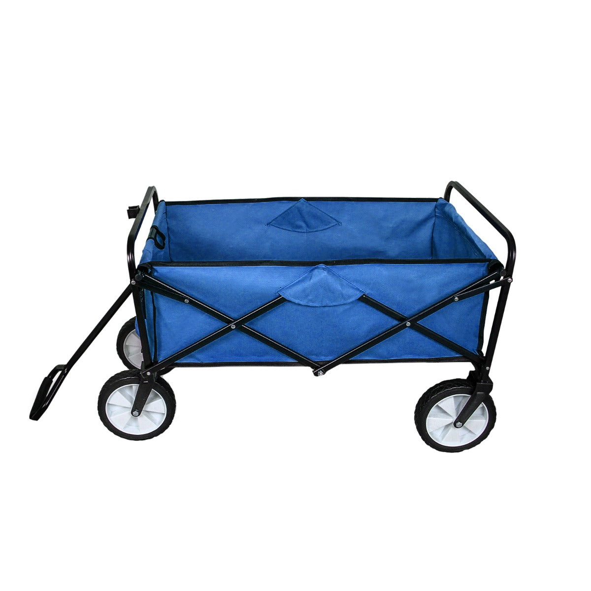 Q-Rax Carrello Giardinaggio Pieghevole Blu 70 kg Tessuto