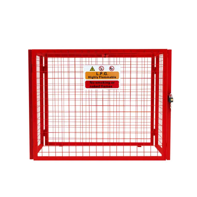 Q-Rax Gabbia Rete Bombole Gas Pieghevole 92x110x50cm