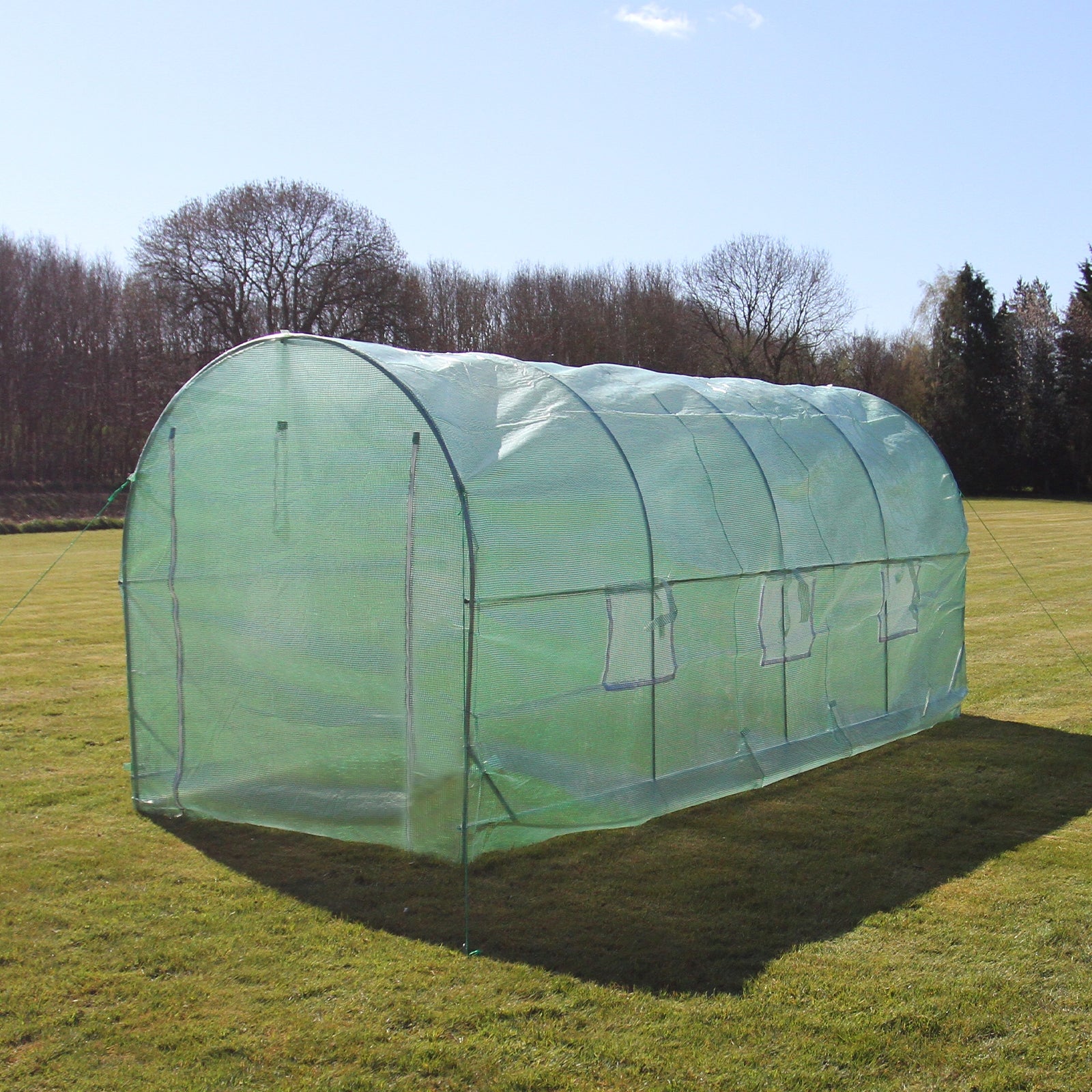 Q-Rax 5x2 m serra tunnel giardino 19 mm con porte