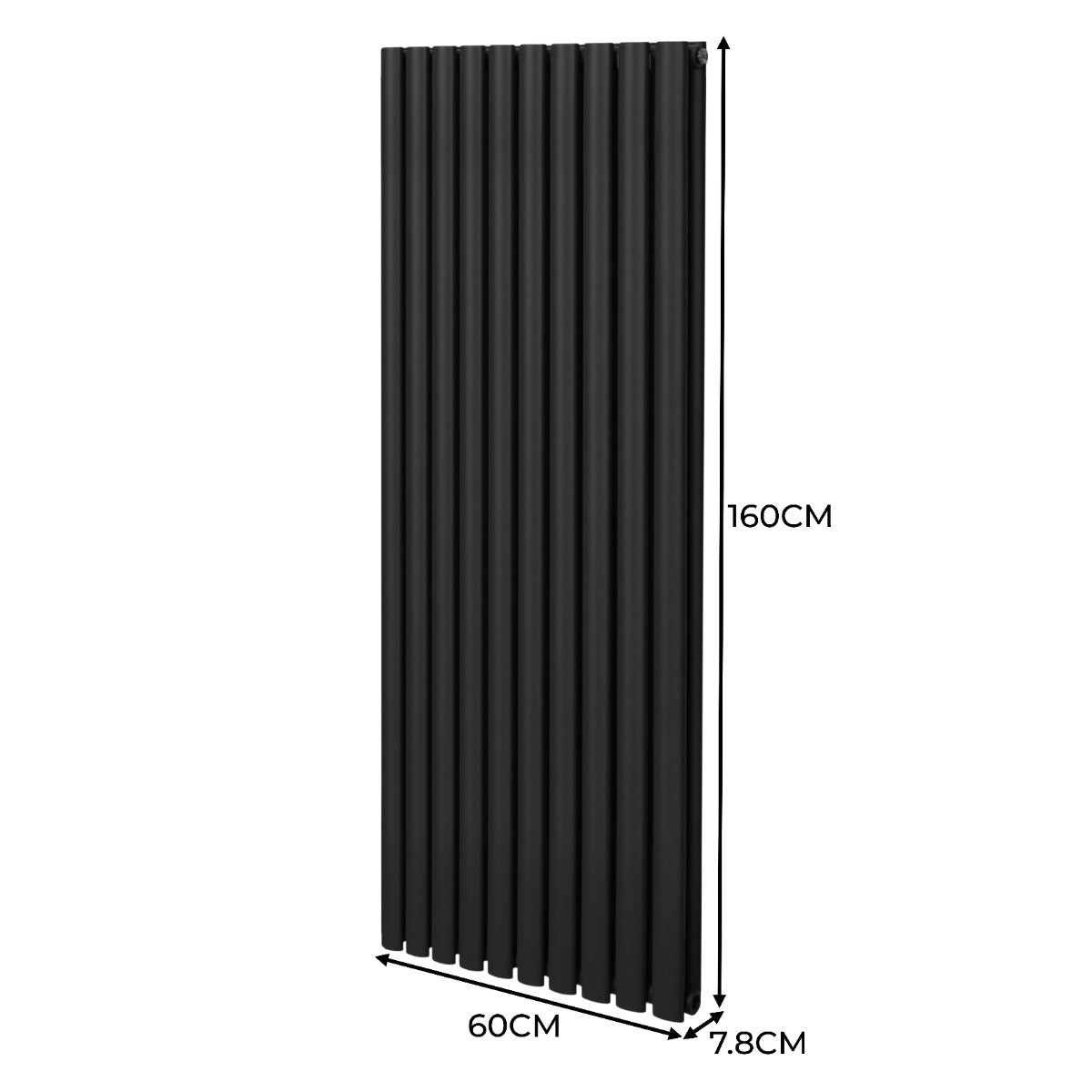 Q-Rax Tradizionali 1600x600 termosifone colonna nero