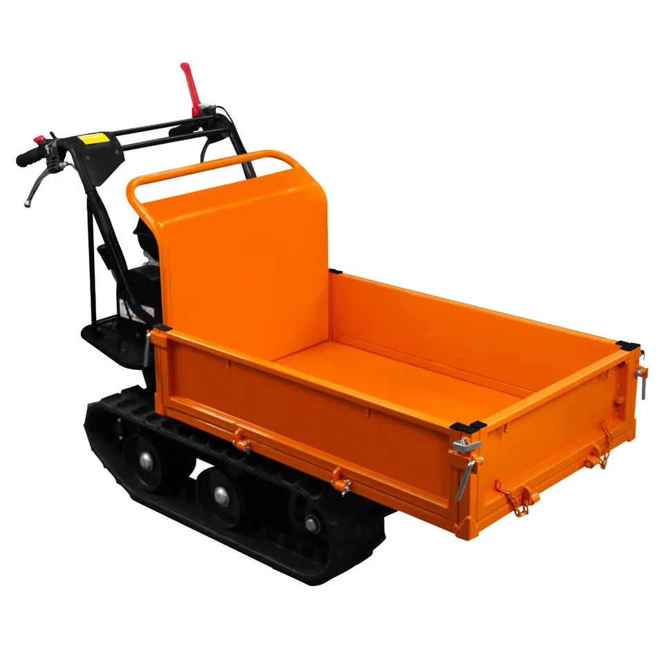 Q-Rax Mini Dumper Cingolato Benzina 300 Kg 6.5HP