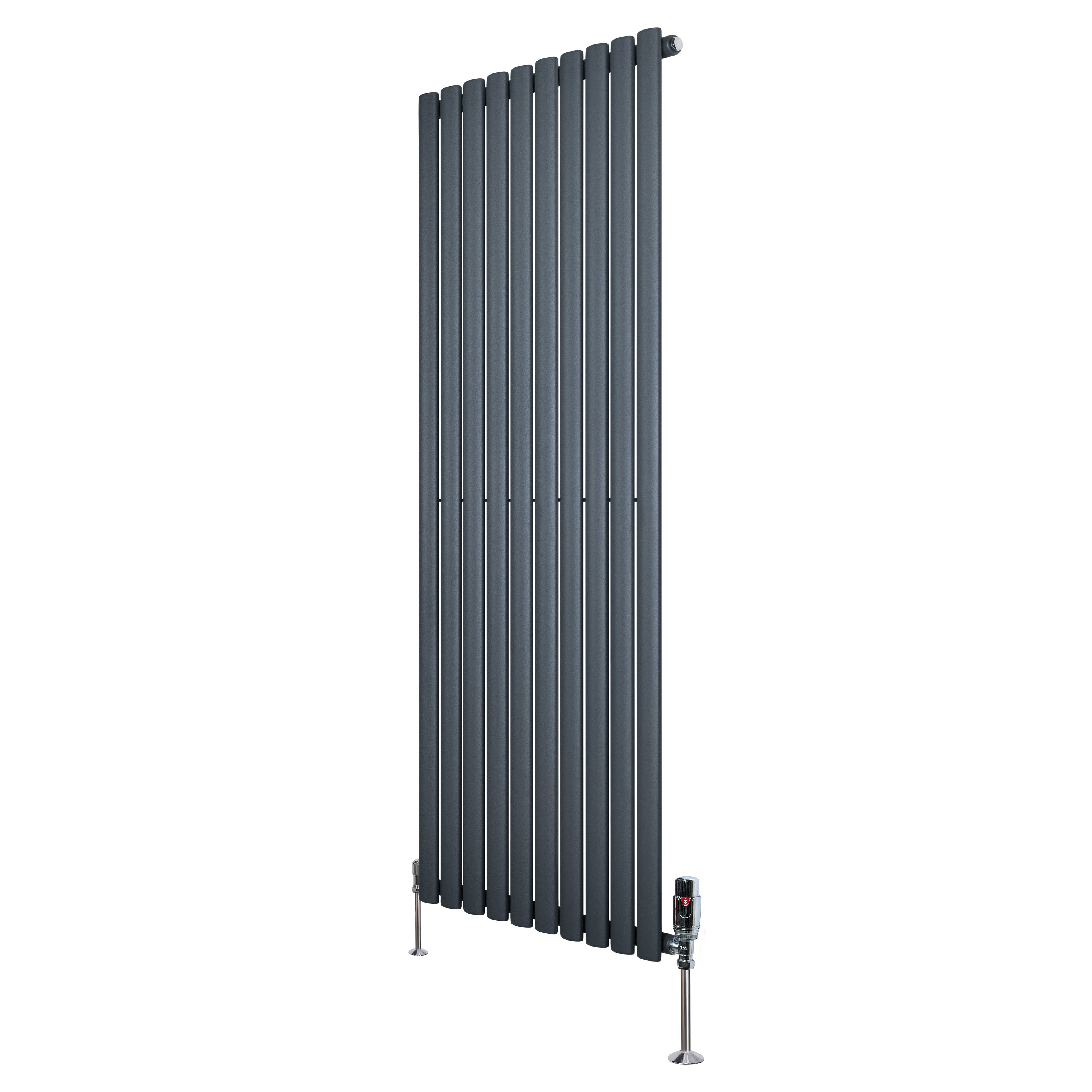 Q-Rax Radiatore Verticale Ovale 1600x600 Antracite