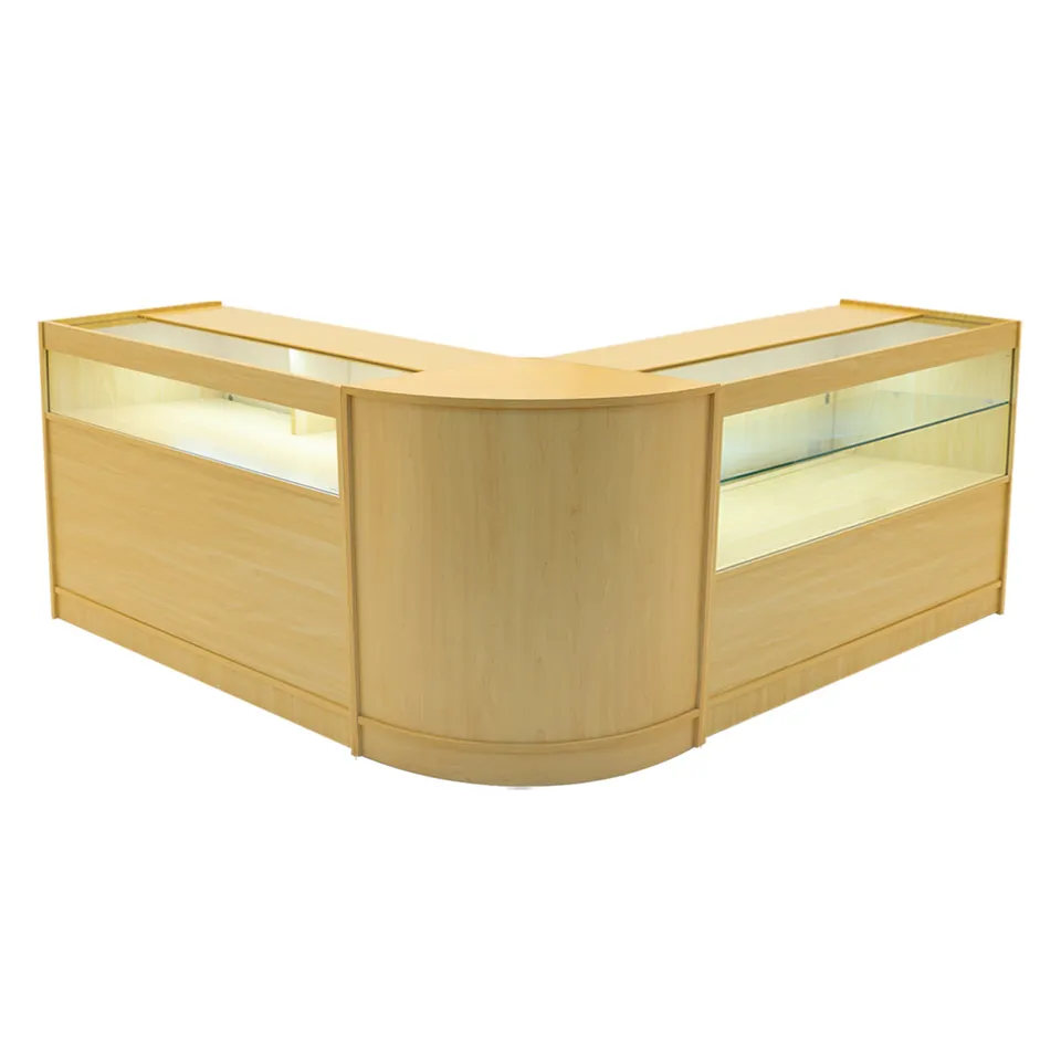 Q-Rax Banconi da Negozio Adonis set bancone acero LED B1200