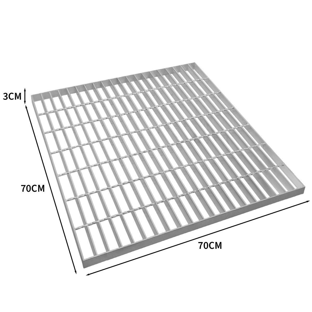 Q-Rax Piastrelle Ventilate griglia zincata 700x700 mm