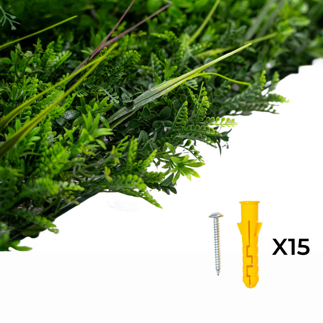 Q-Rax Piastrella Parete Verde 100x100 Piante Artificiali UV
