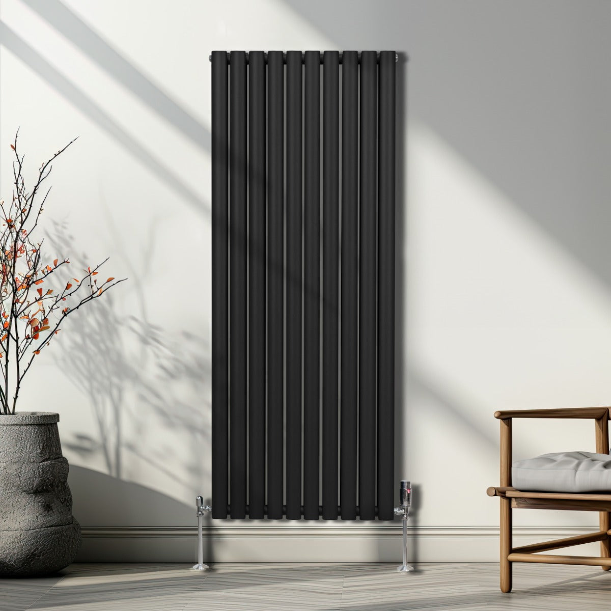 Q-Rax Tradizionali 1600x600 termosifone colonna nero
