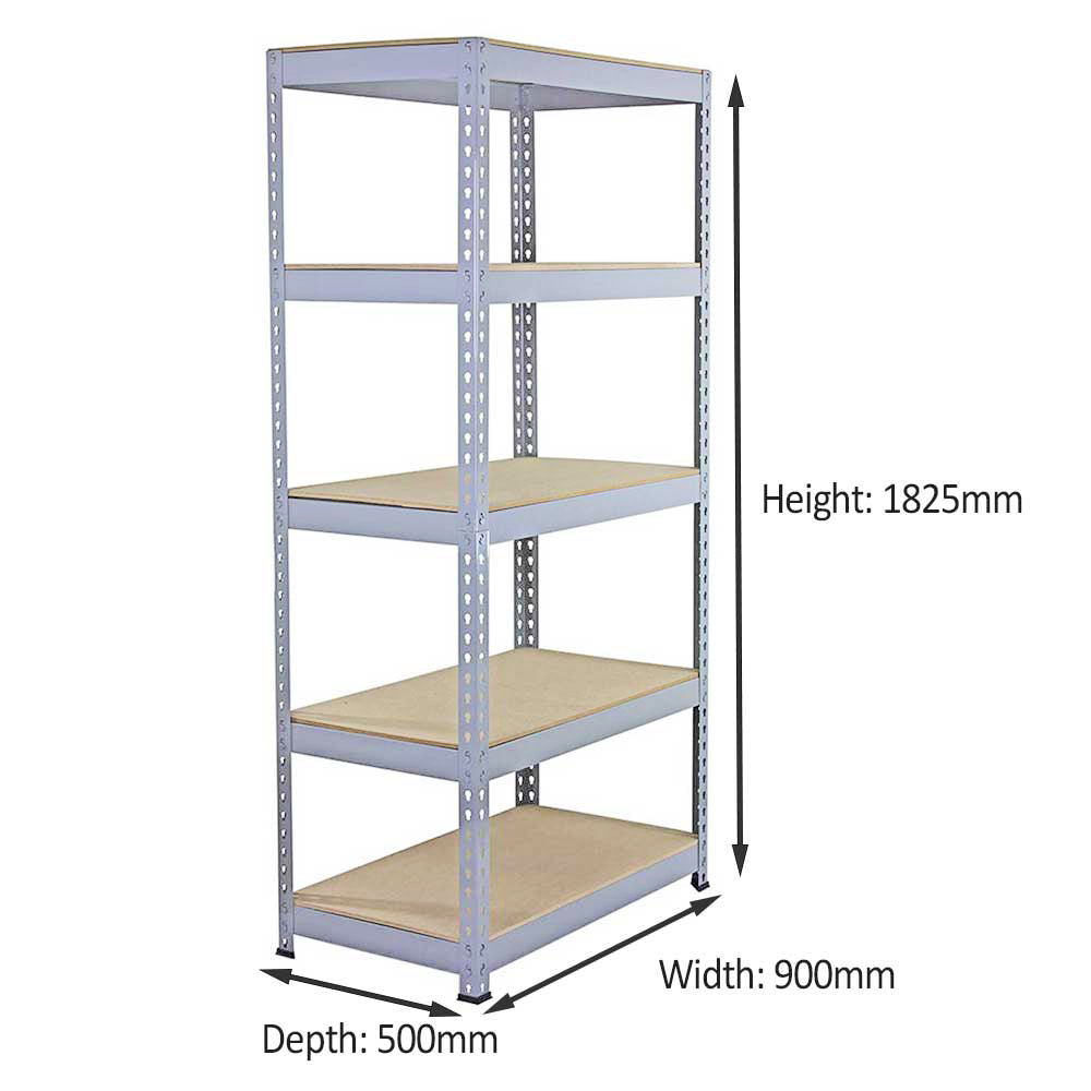 Q-Rax Scaffali Q-Rax 90x50 scaffale grigio 180cm portata 200kg