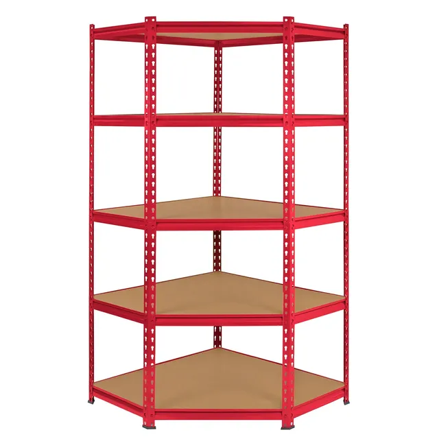 Q-Rax Z-Rax Scaffale Garage Acciaio Rosso 90cm 265kg