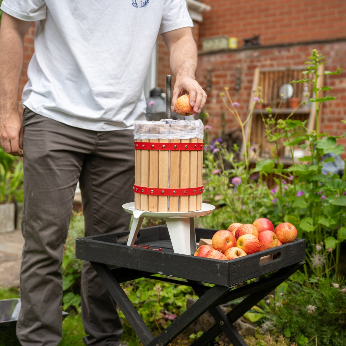 Q-Rax Torchio frutta 12L + trituratore 7L acciaio