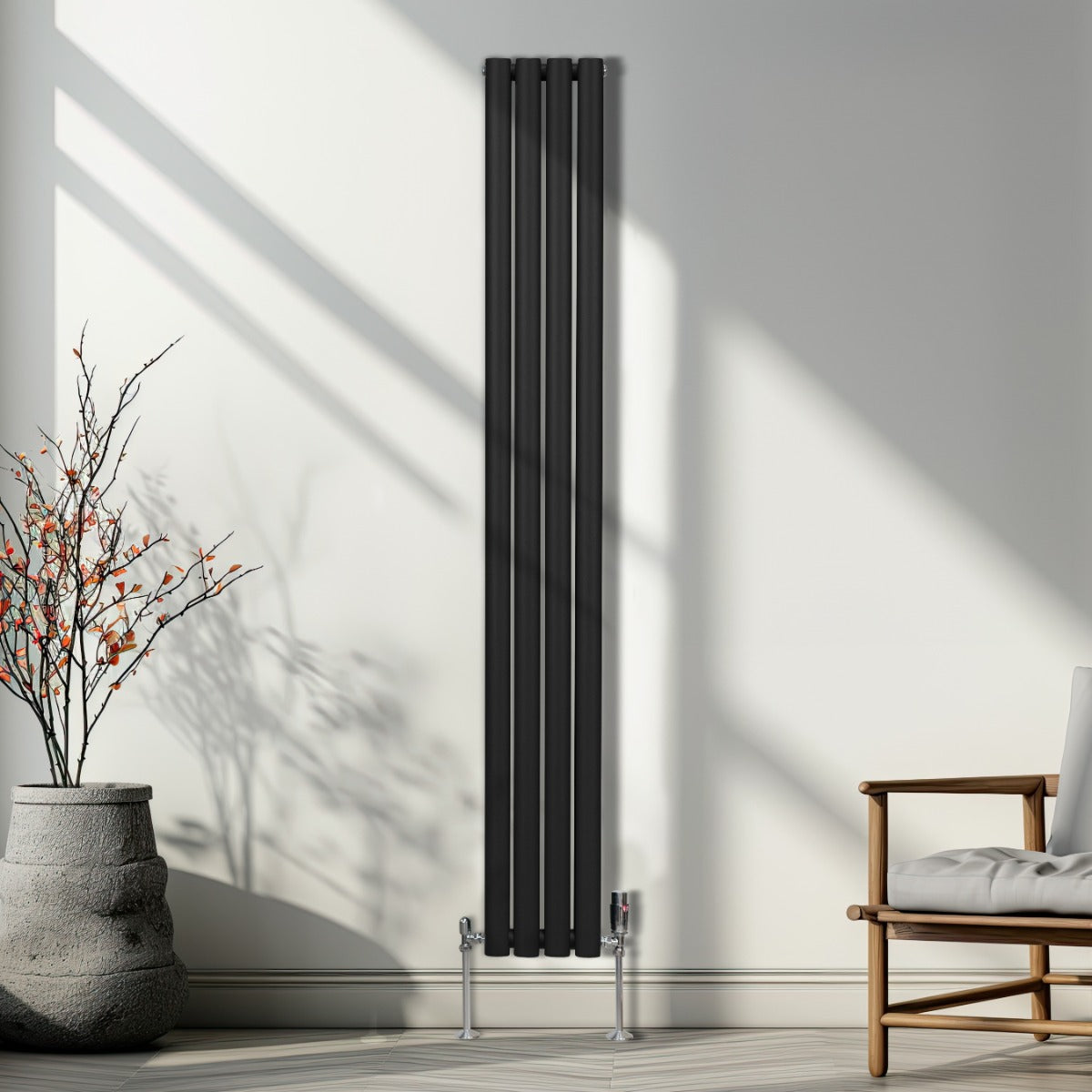 Q-Rax Radiatori Tradizionali 1800x240 radiatore a colonna nero