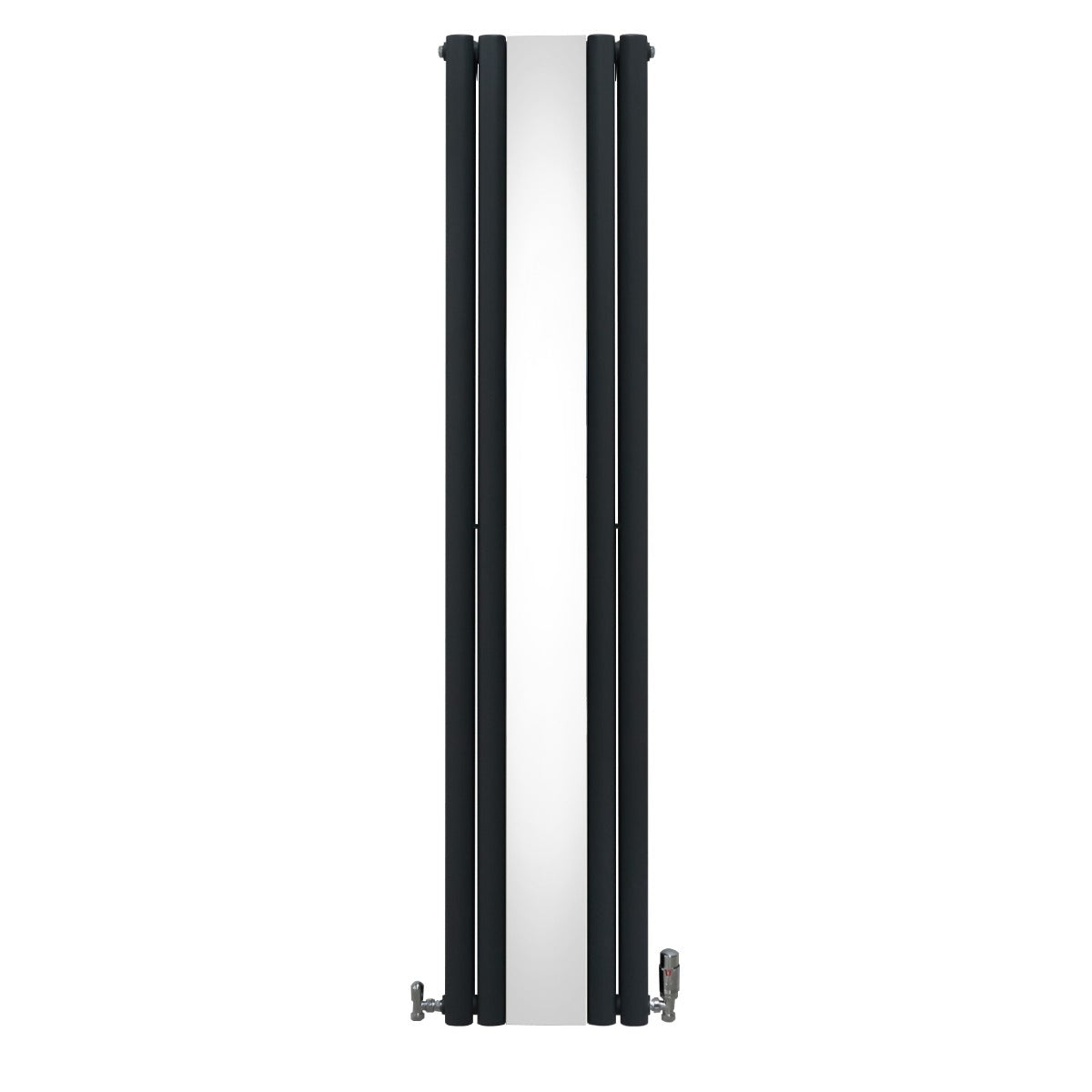 Q-Rax Pannelli Piatti radiatore specchio ovale 1800x380 antracite