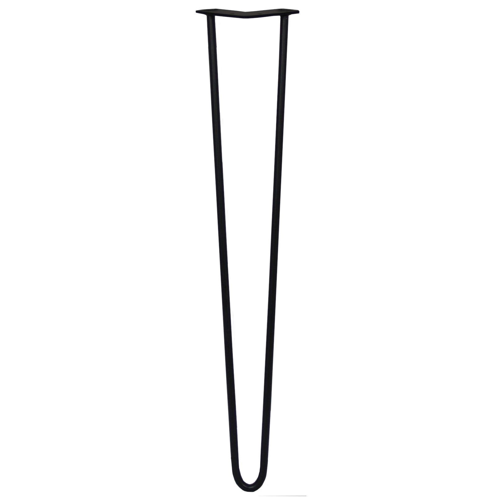 Q-Rax Gambe Per Tavoli Forcina 71cm Gamba Nero 2 Rebbi